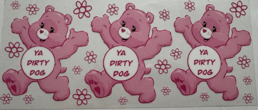 Swear Bear 16oz Uv DTF Wrap #2