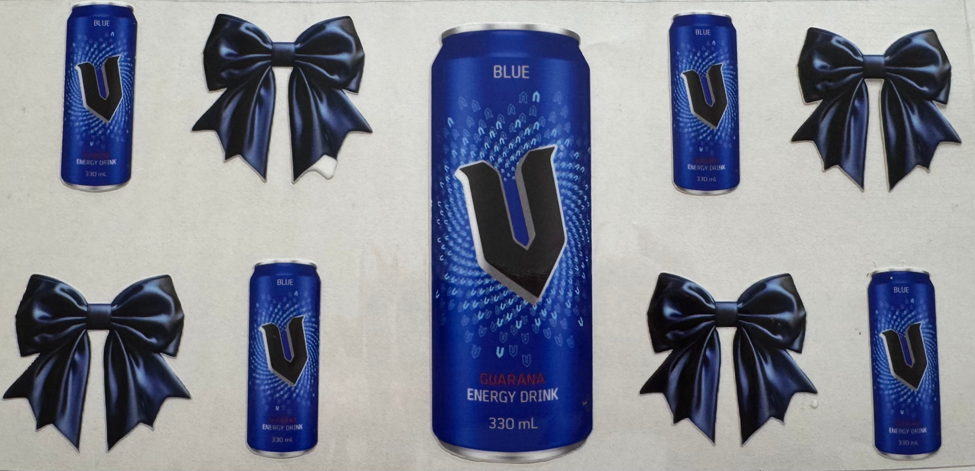 Blue V 16oz Uv DTF Wrap
