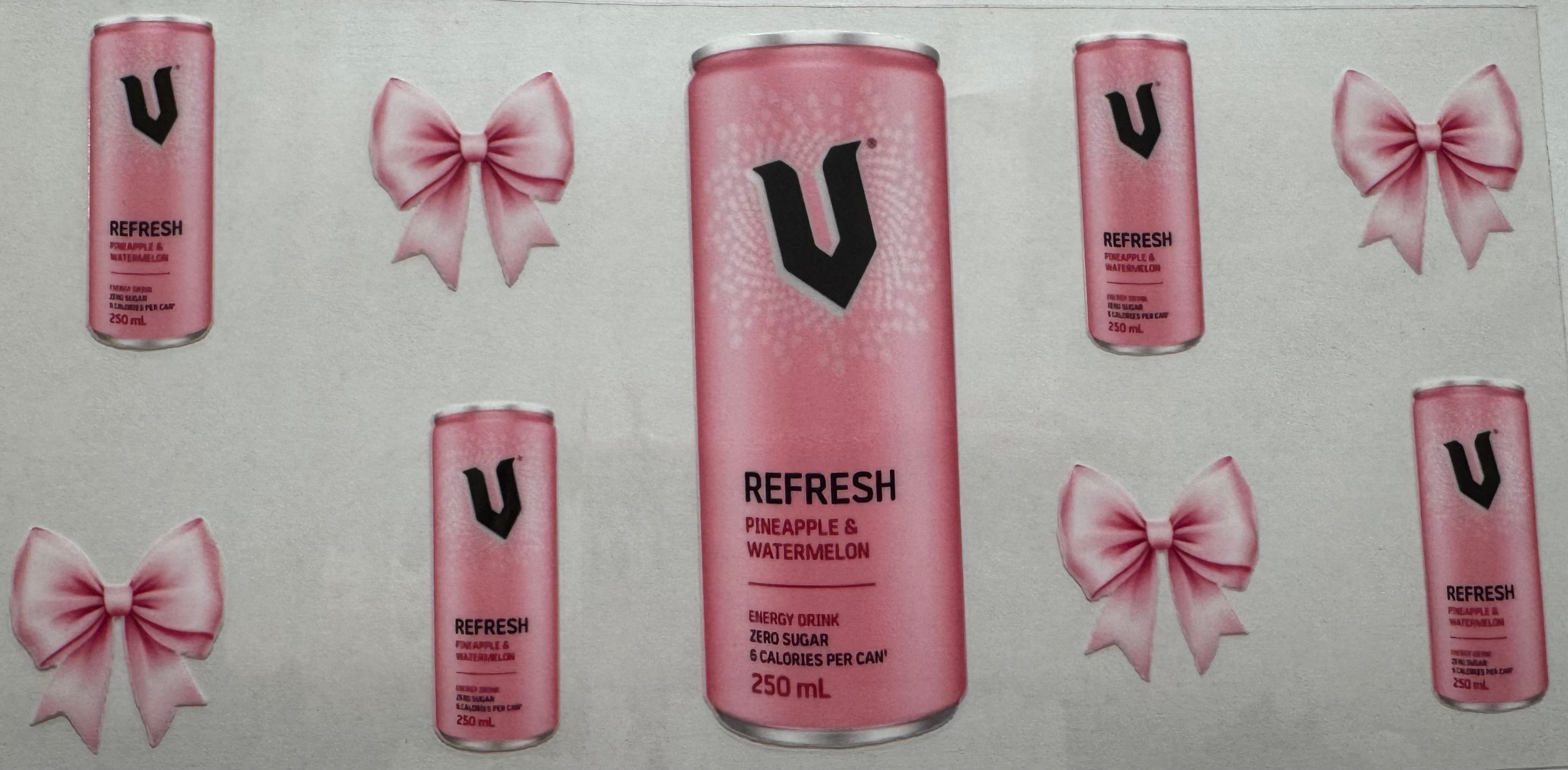 Pineapple and Watermelon 16oz Uv DTF Wrap