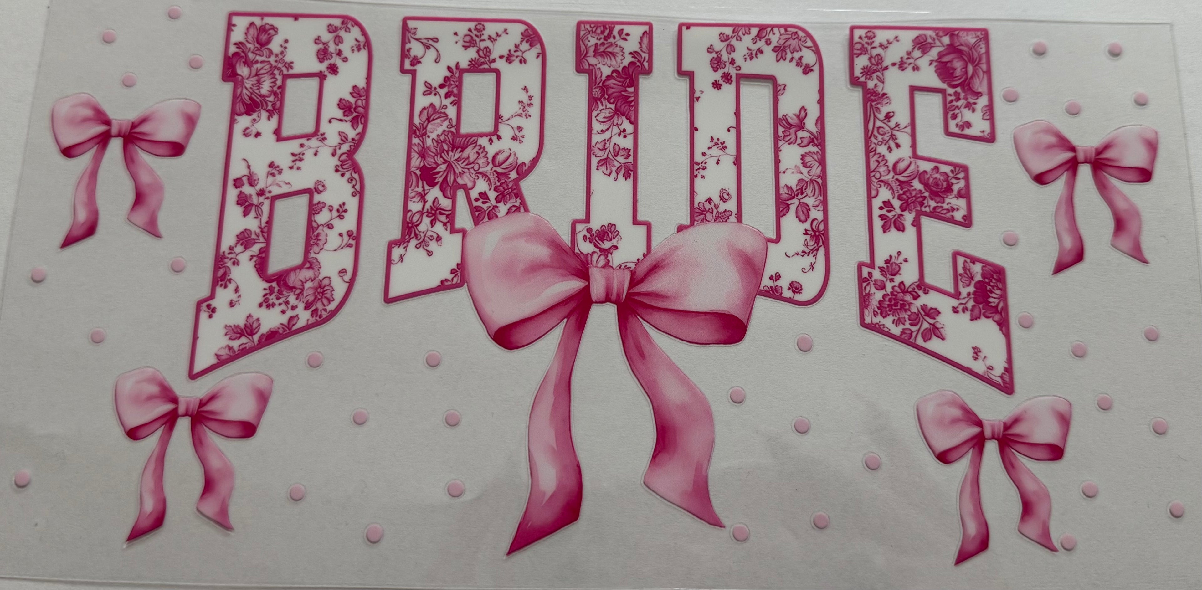 Bride 16oz Uv DTF Wrap