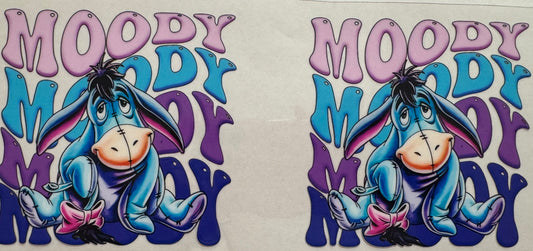 Moody Eeyore 16oz Uv DTF Wrap