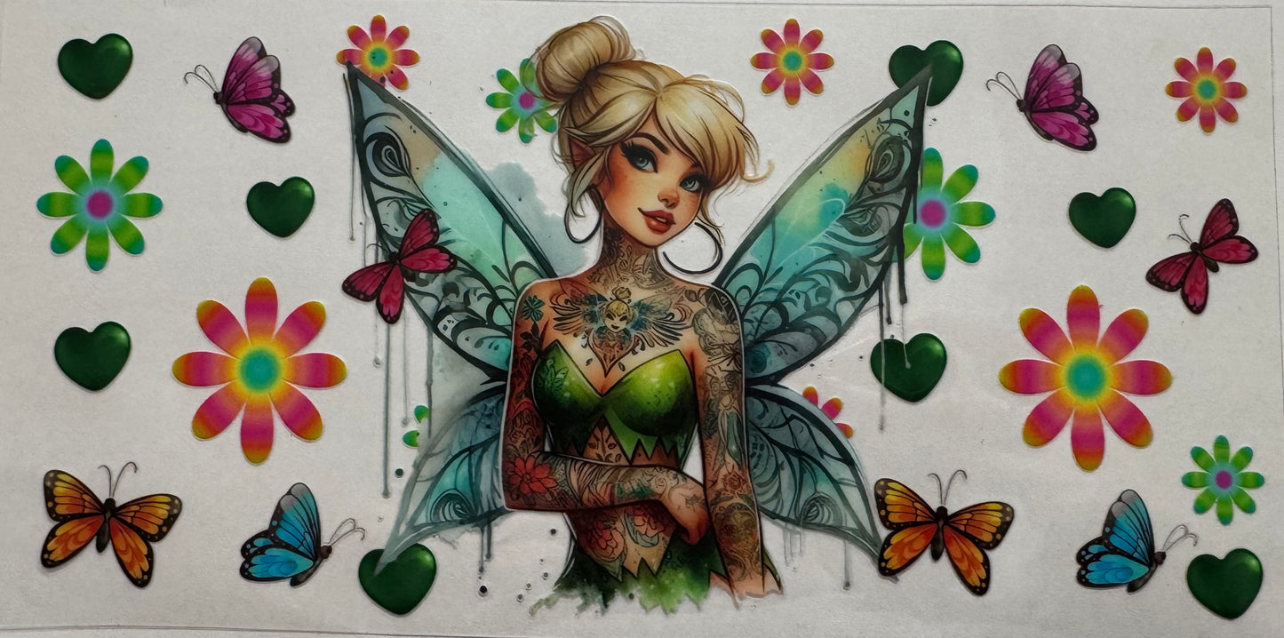 Tattoo Tinker bell 16oz Uv DTF Wrap