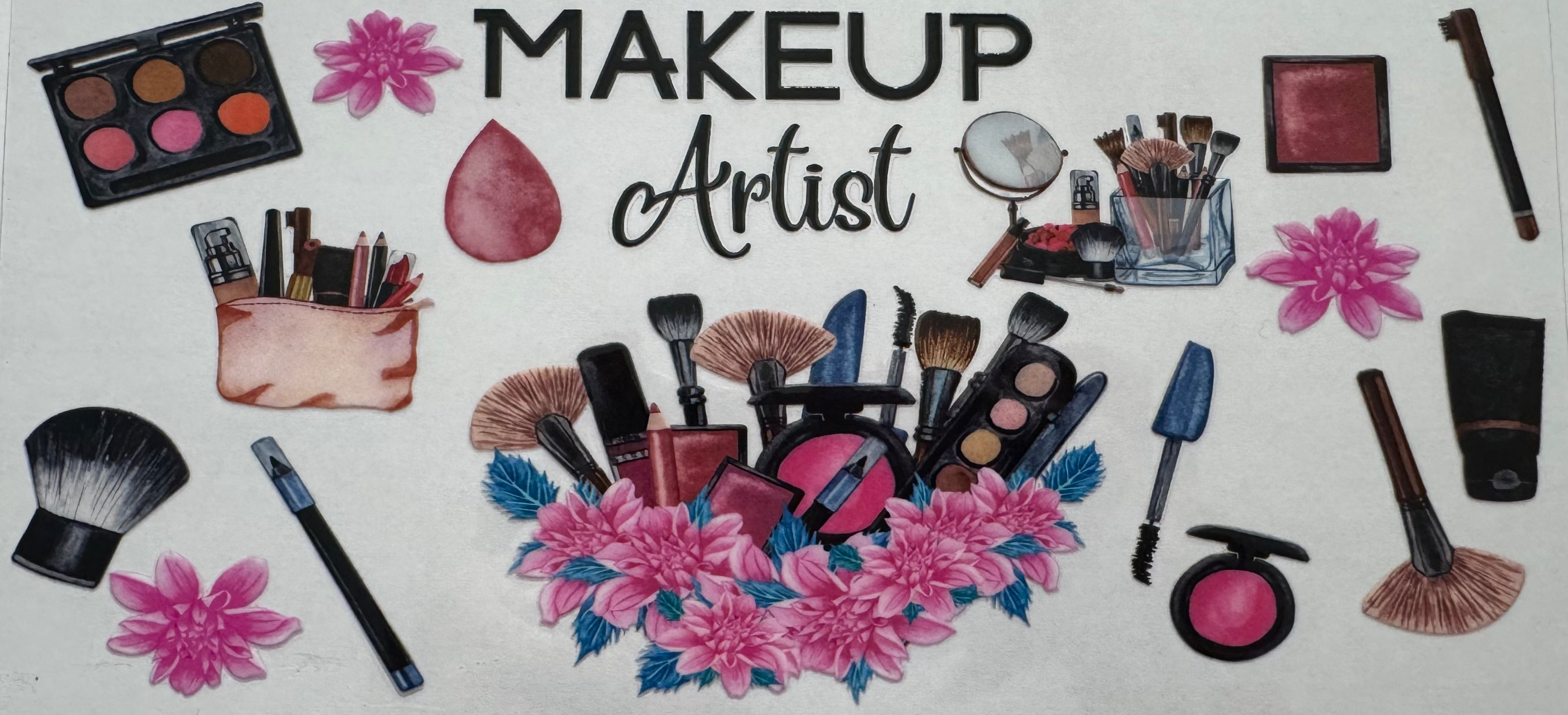 Makeup Artist 16oz Uv DTF Wrap