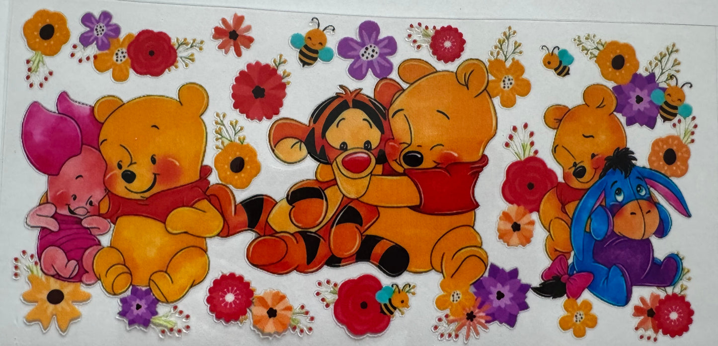 Winnie the Pooh 16oz Uv DTF Wrap #4