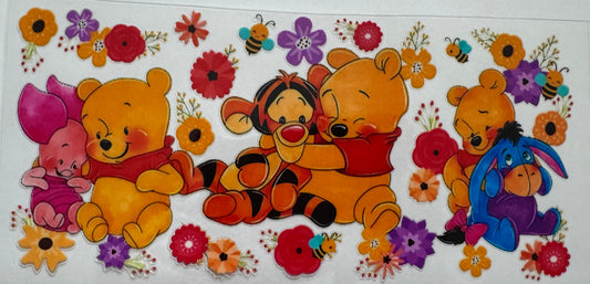 Winnie the Pooh 16oz Uv DTF Wrap #4