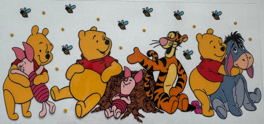 Winnie the Pooh 16oz Uv DTF Wrap #5