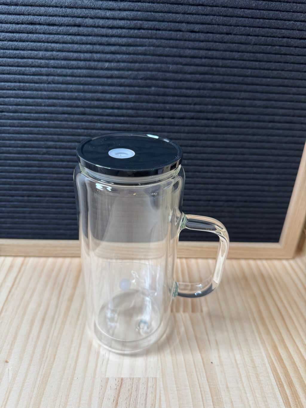 20oz Glass Snow Globe Handle