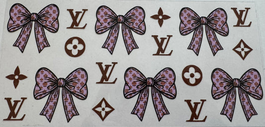 Lv bows 16oz Uv DTF Wrap