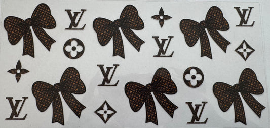 Brown Lv Bows 16oz Uv DTF Wrap #2