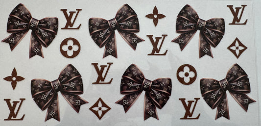Brown Lv Bows 16oz Uv DTF Wrap #3