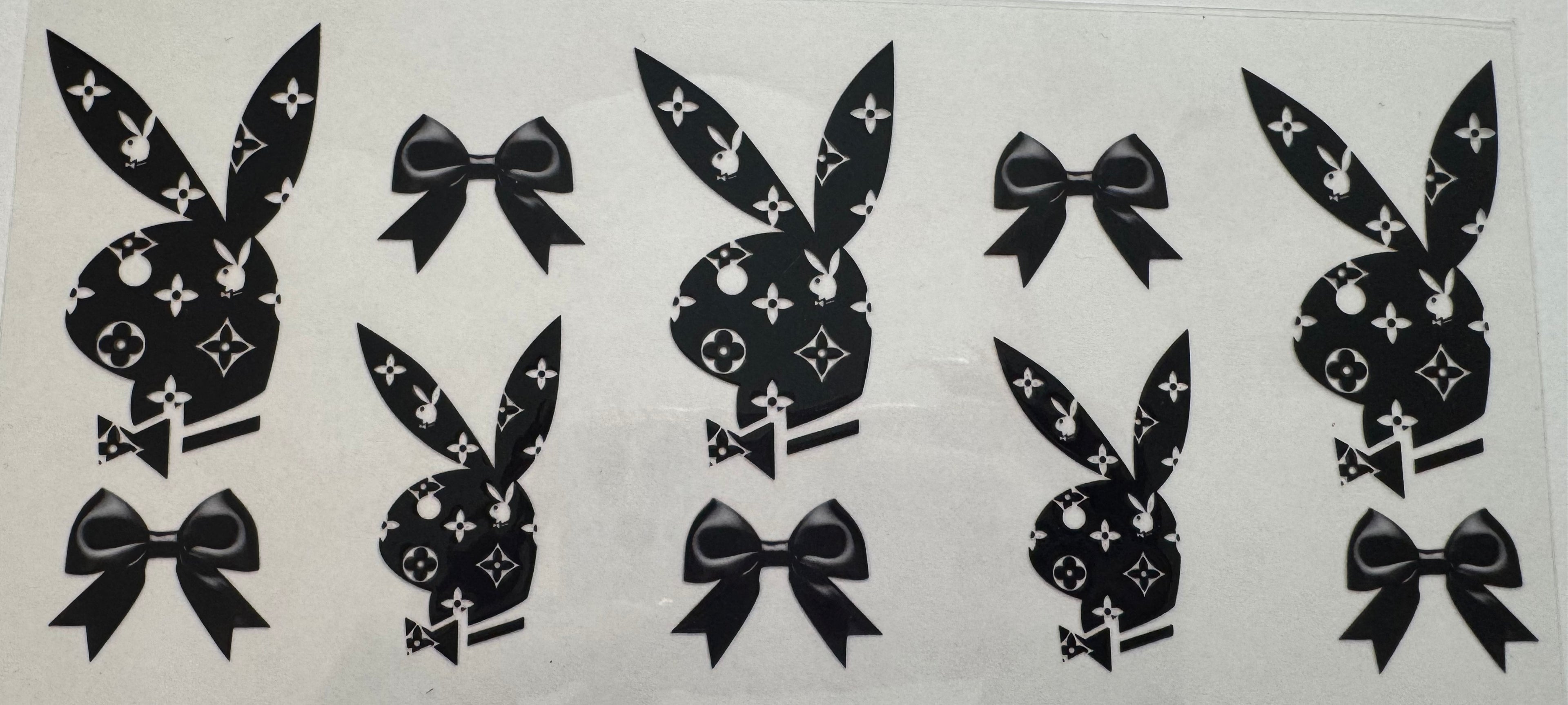 Black Lv Playboy 16oz Uv DTF Wrap