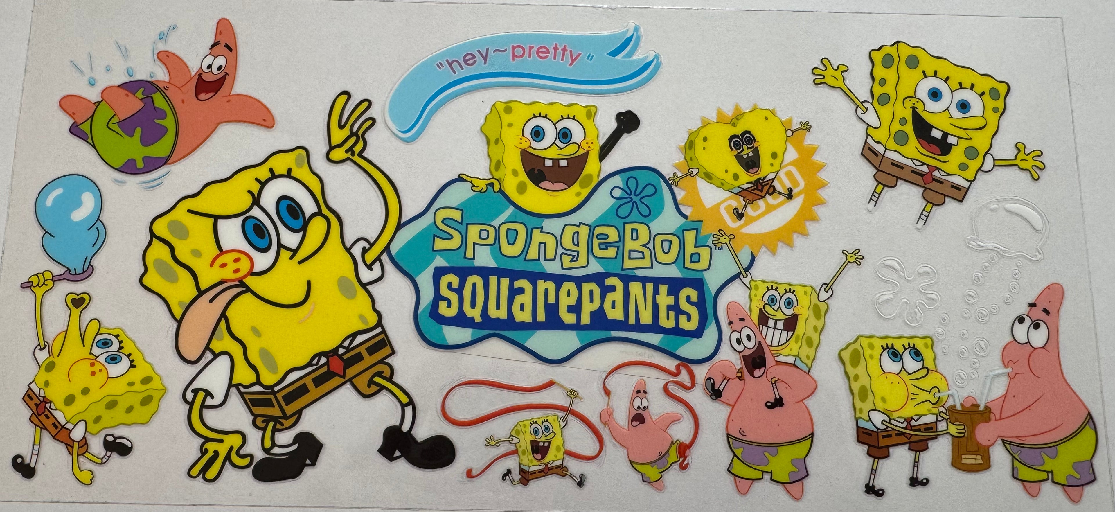 Spongebob 16oz Uv DTF Wrap #4