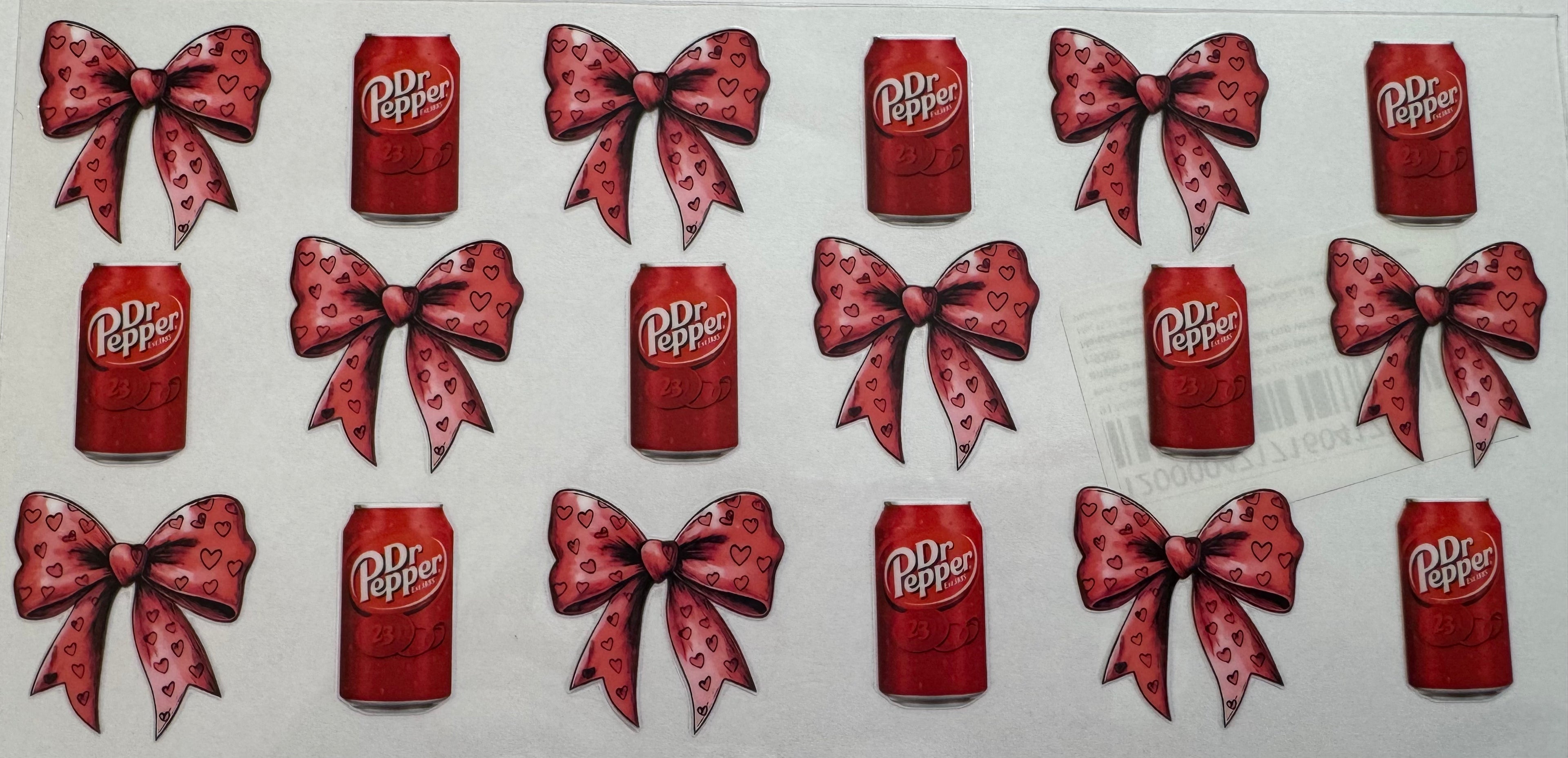 Dr Pepper 16oz Uv DTF Wrap