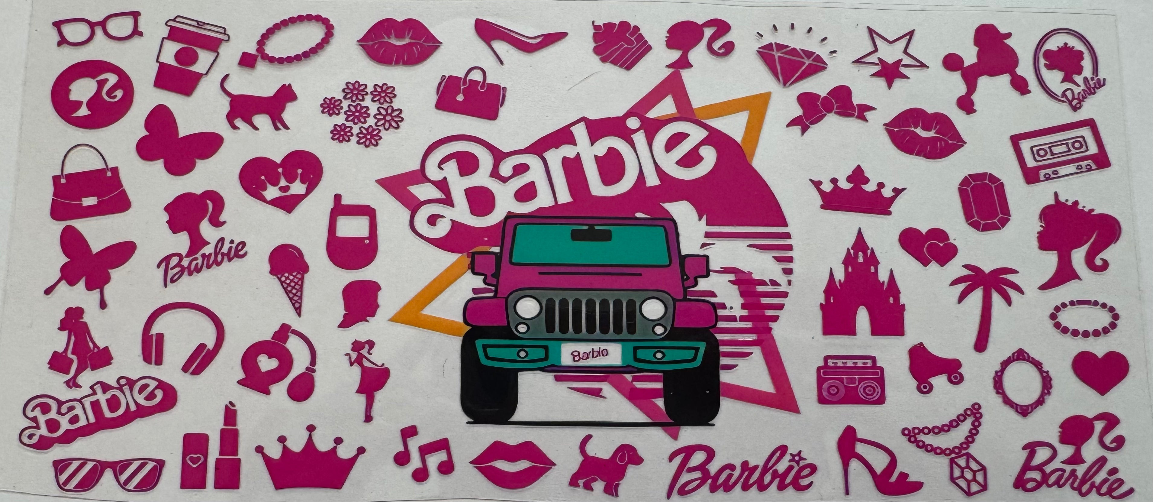 Barbie 16oz Uv DTF Wrap #3