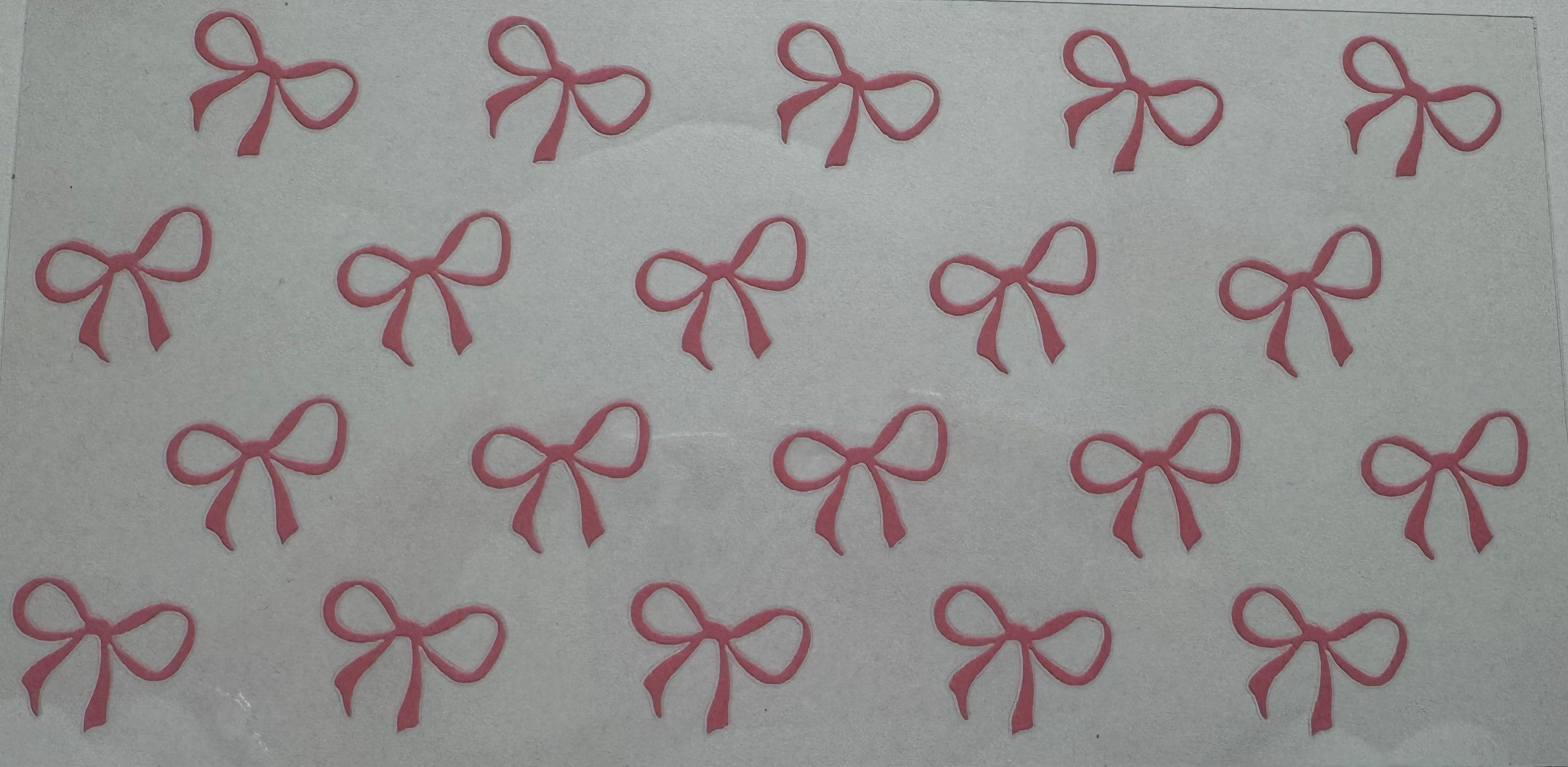 Pink Bows 16oz Uv DTF Wrap #6