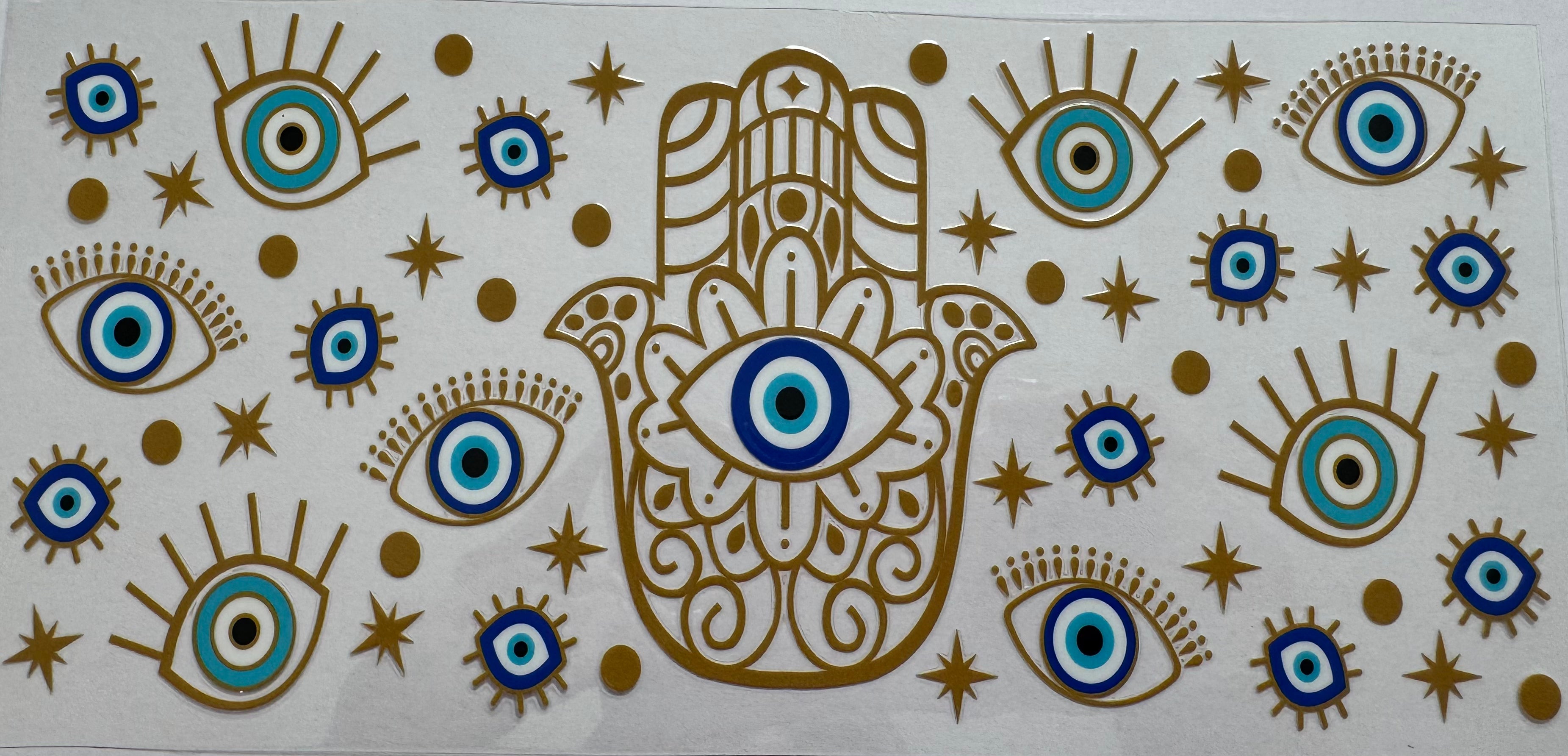 Evil Eye 16oz Uv DTF Wrap