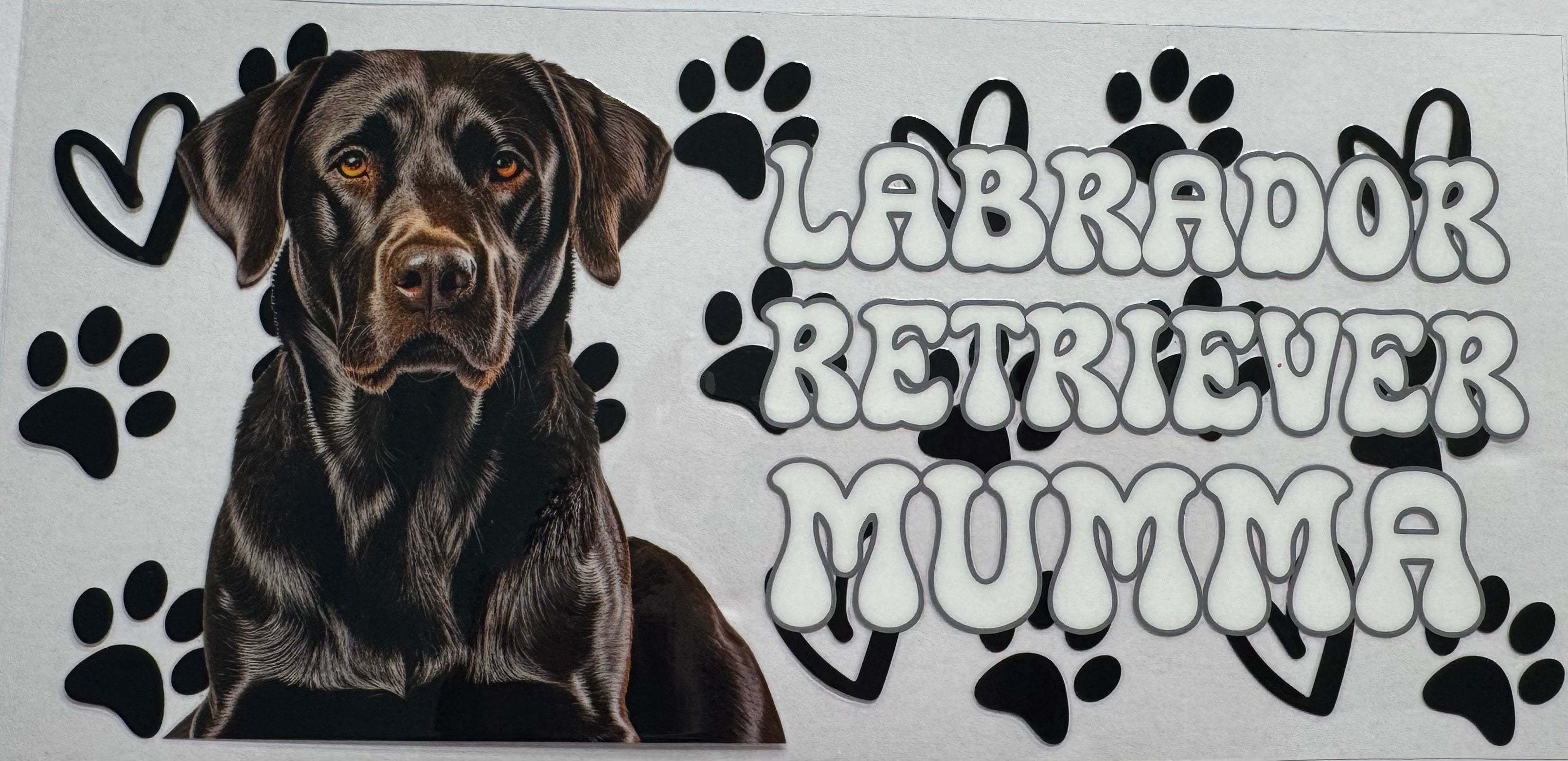 Labrador Retriever Mumma 16oz Uv DTF Wrap