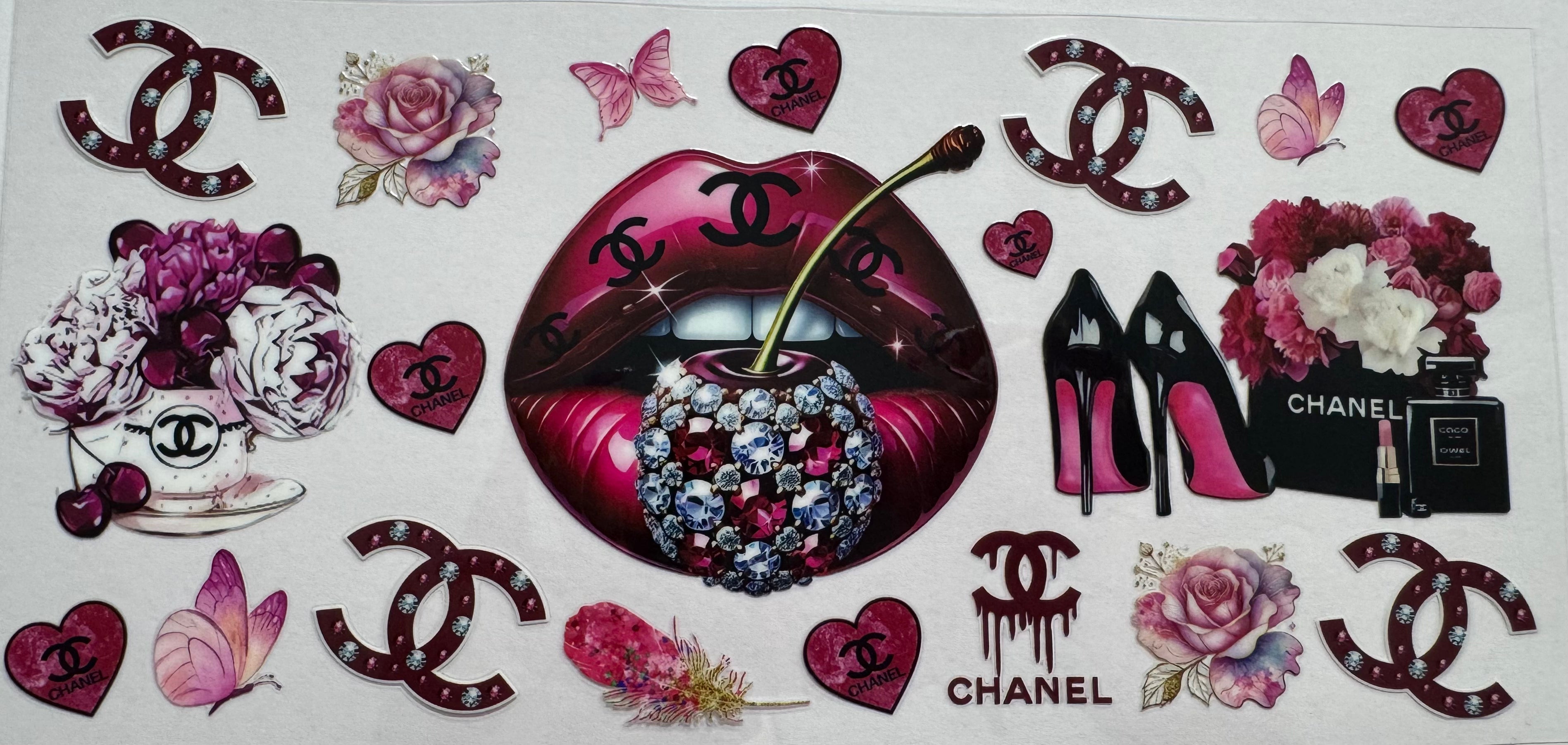 Chanel Lollipop 16oz Uv DTF Wrap #2