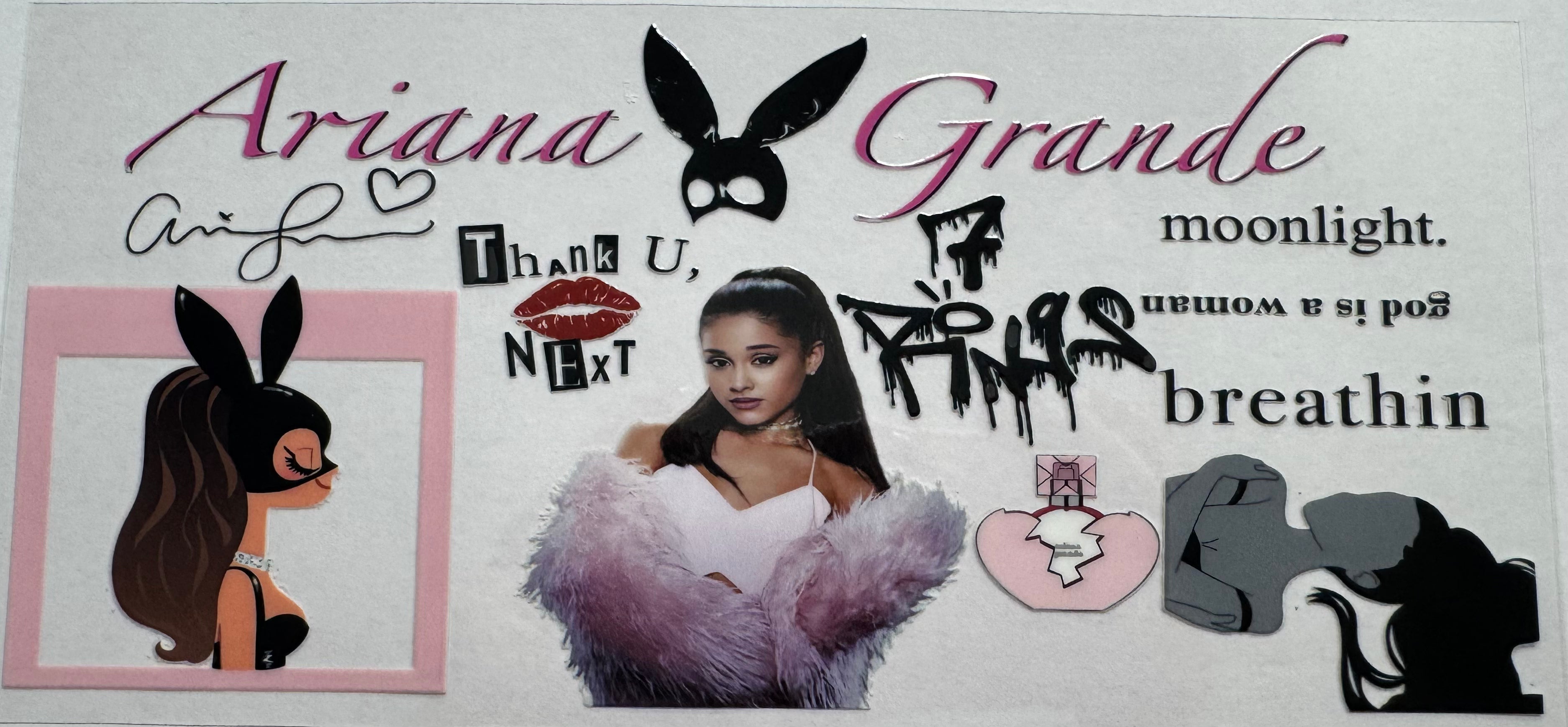 Ariana Grande 16oz Uv DTF Wrap