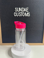 12oz Acrylic Kids Water Bottle Snow globe