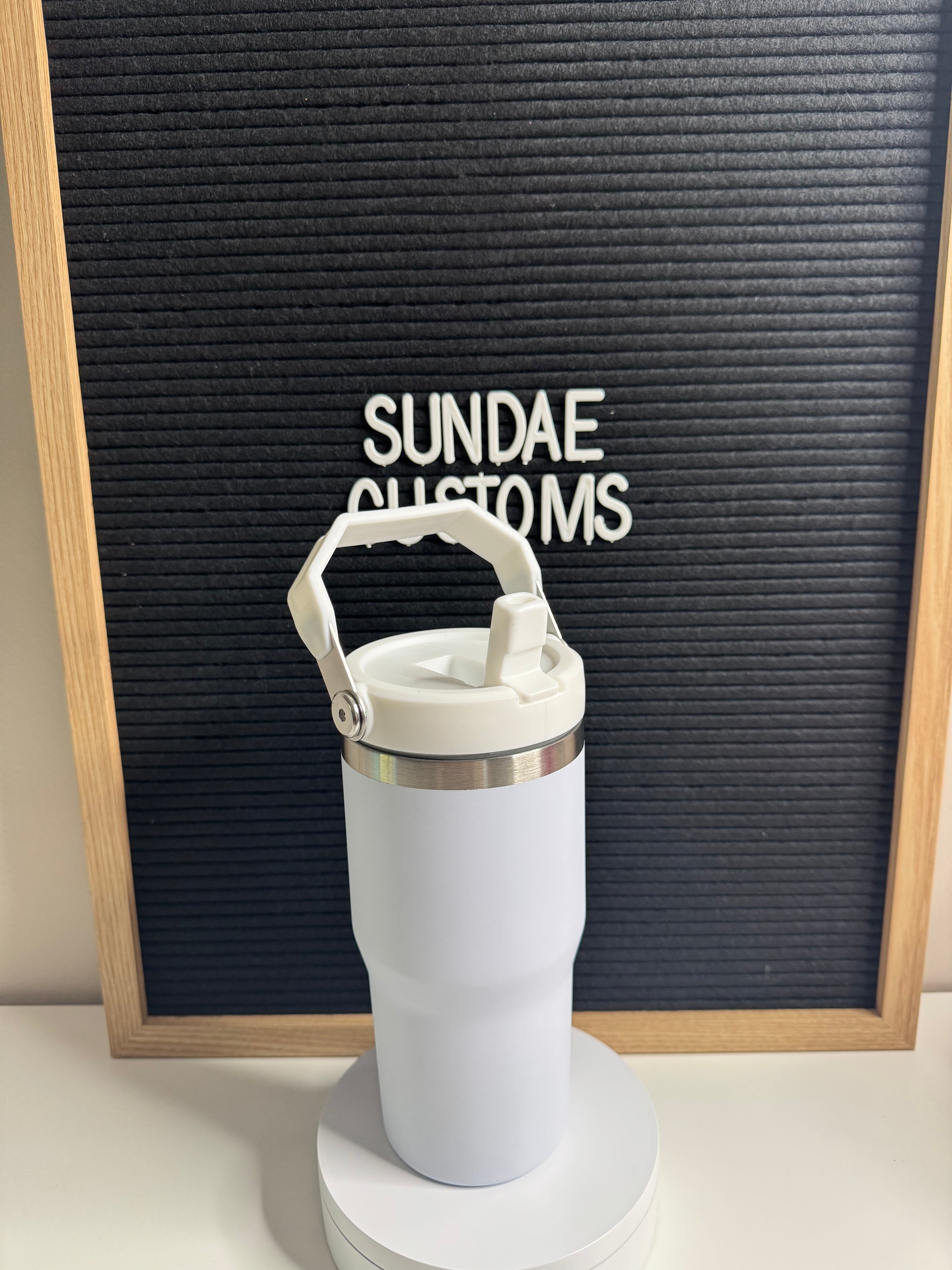 20oz Stainless steel handle water bottle