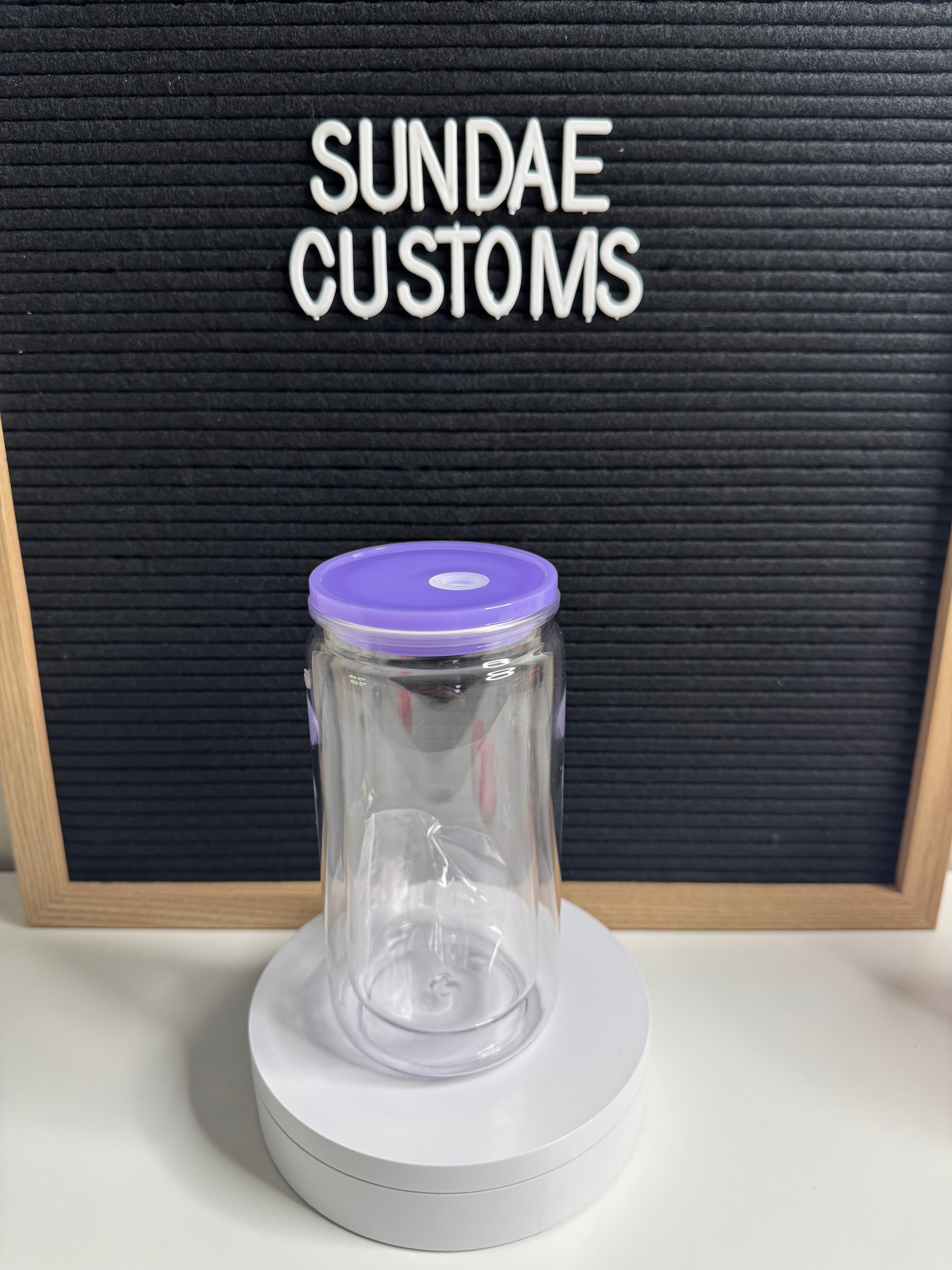 16oz Acrylic Snow Globe Tumbler