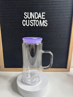 20oz Glass Snow Globe Handle
