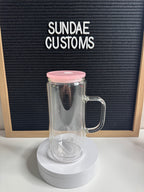 20oz Glass Snow Globe Handle