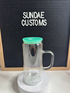 20oz Glass Snow Globe Handle