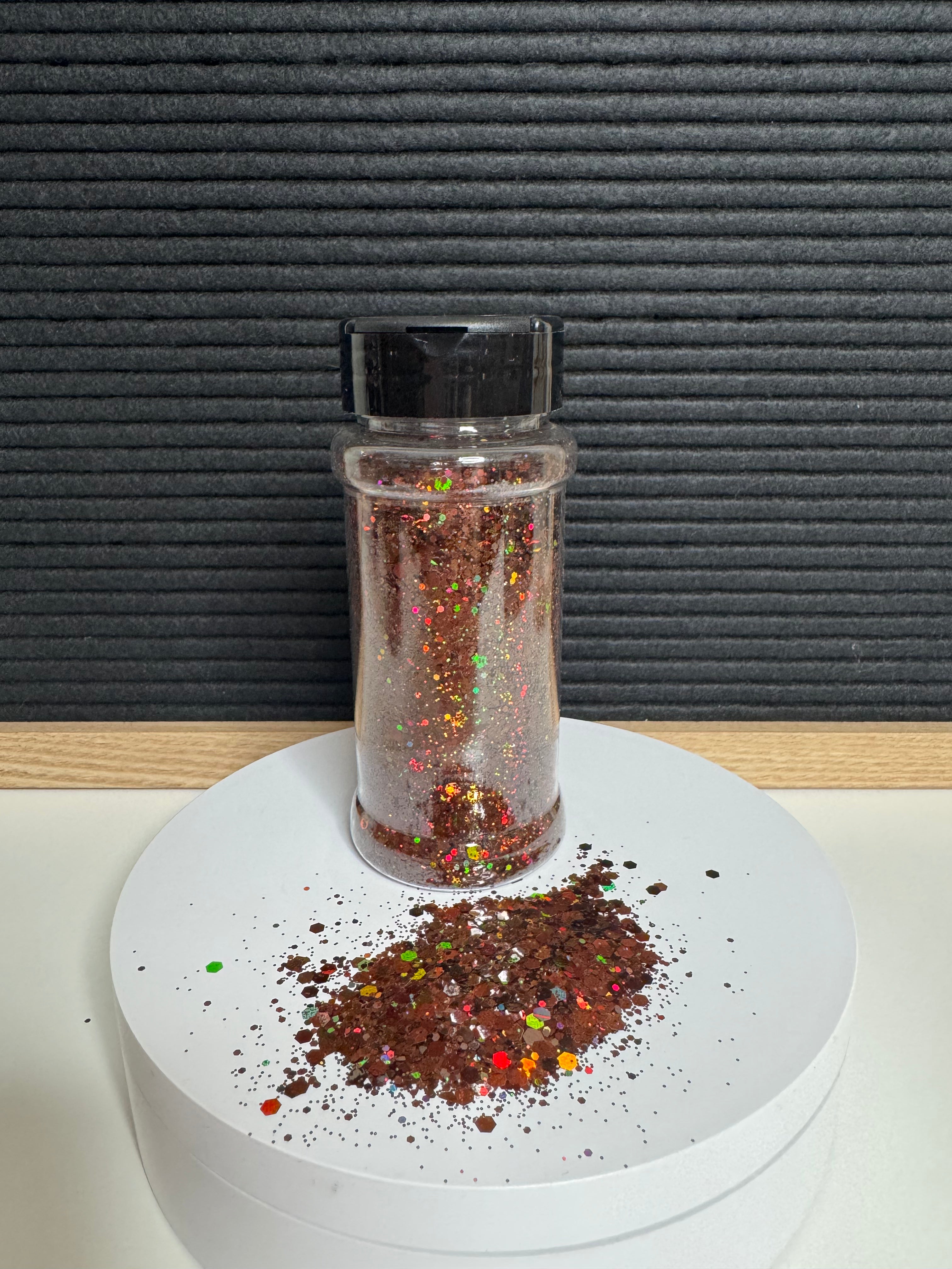 Ranger Brown 50g bottle chunky glitter