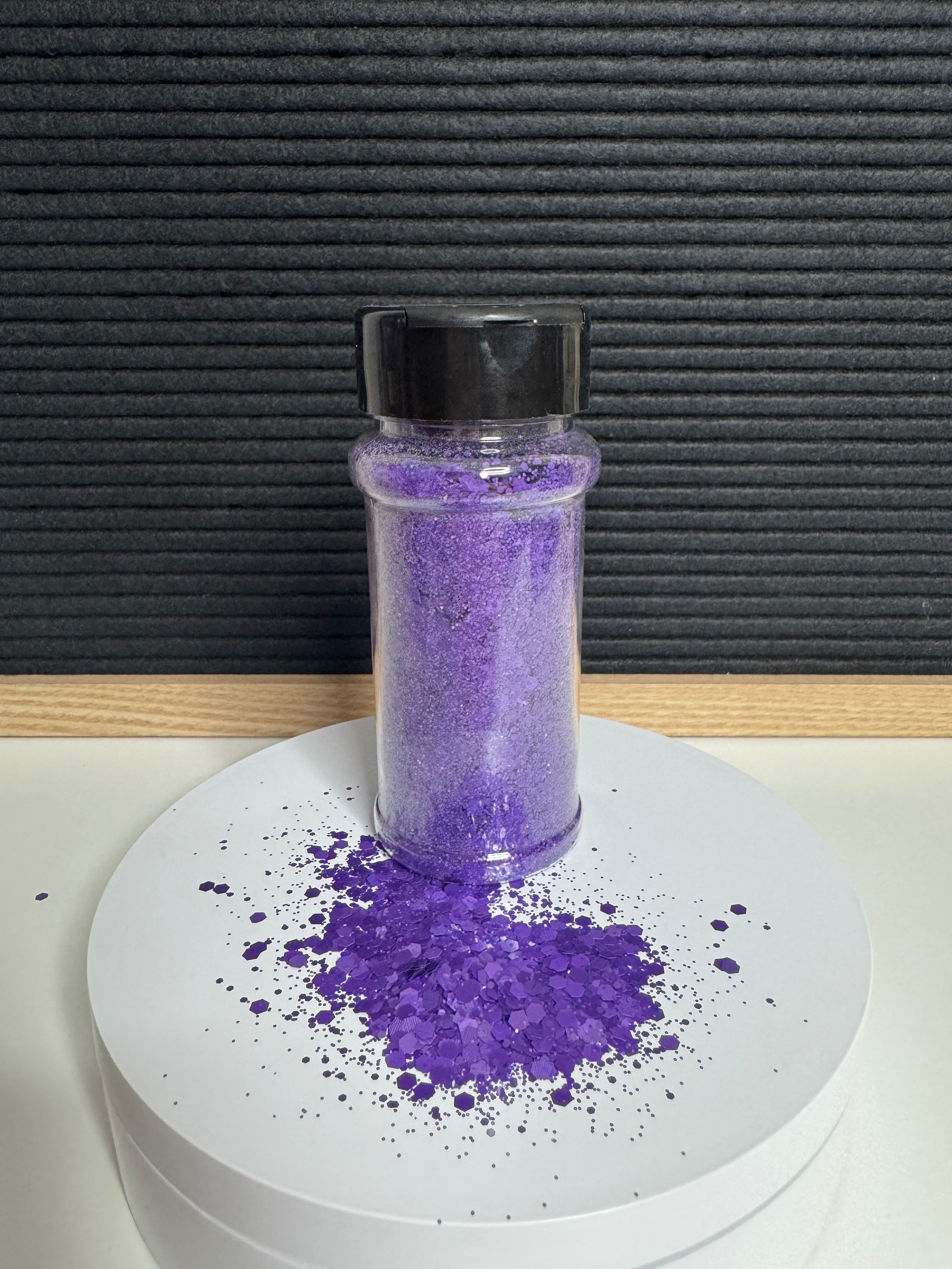 Grape 50g bottle chunky glitter