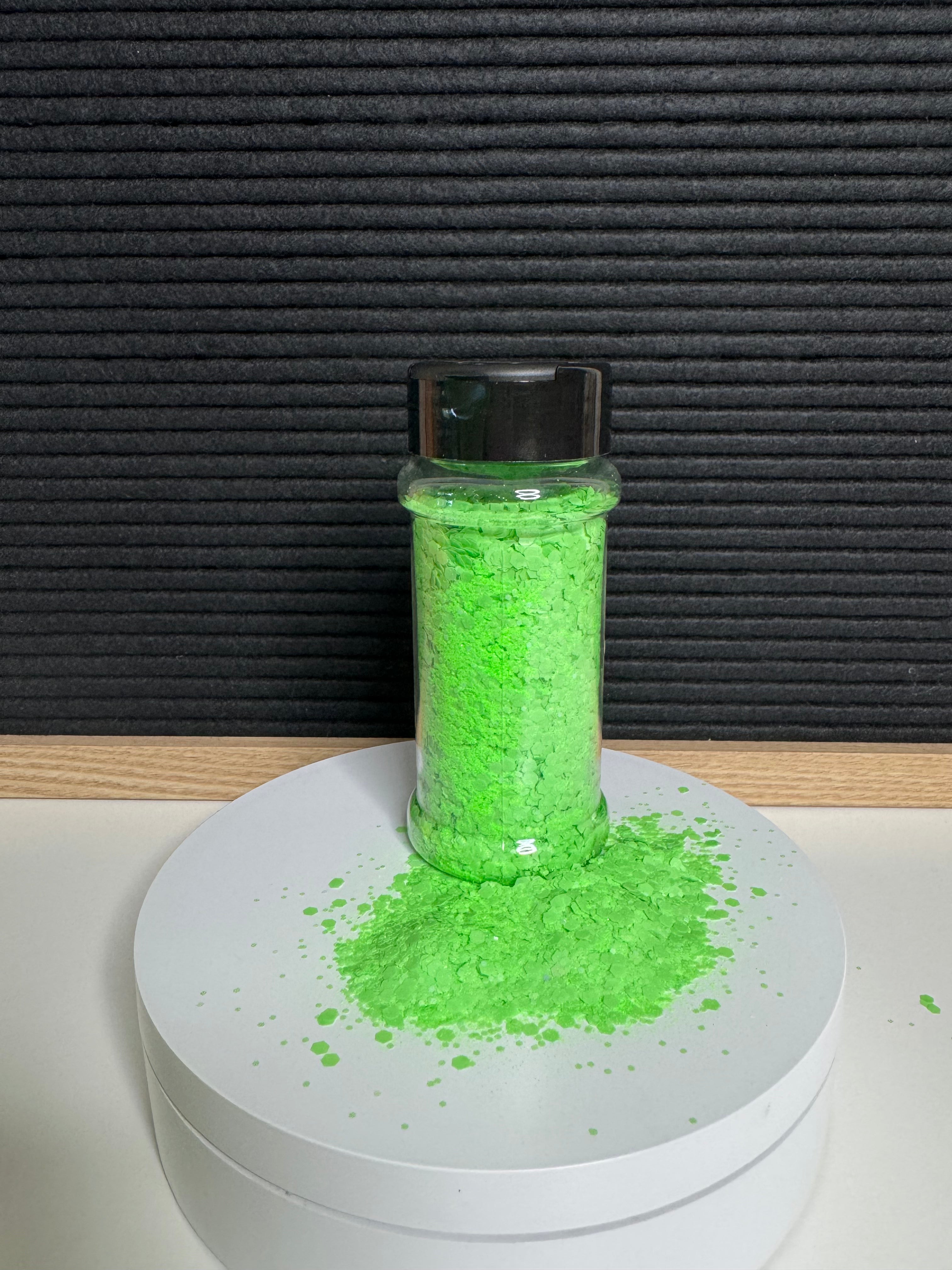 Kermit Green 50g bottle chunky glitter