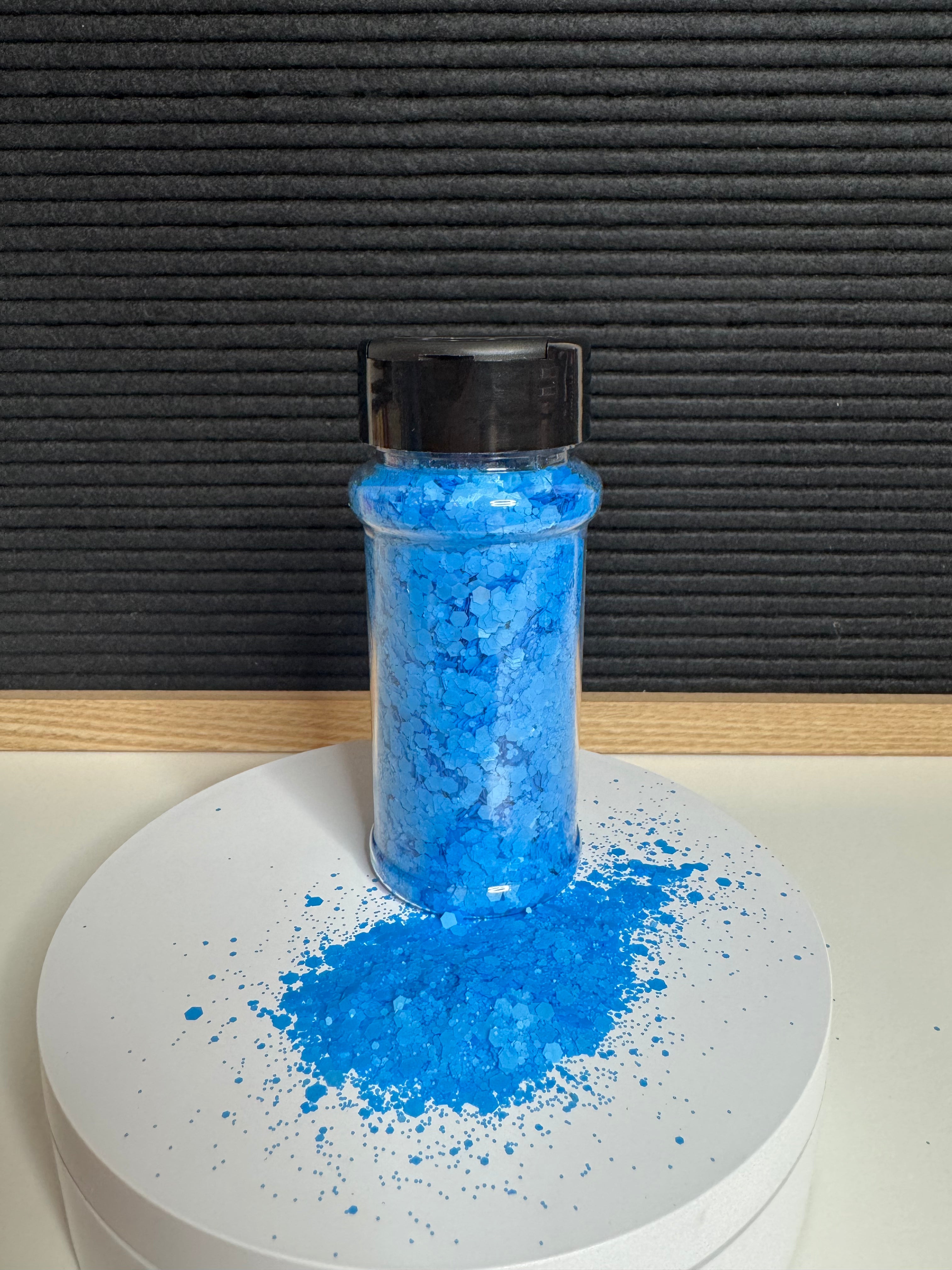 Electric Blue 50g bottle chunky glitter