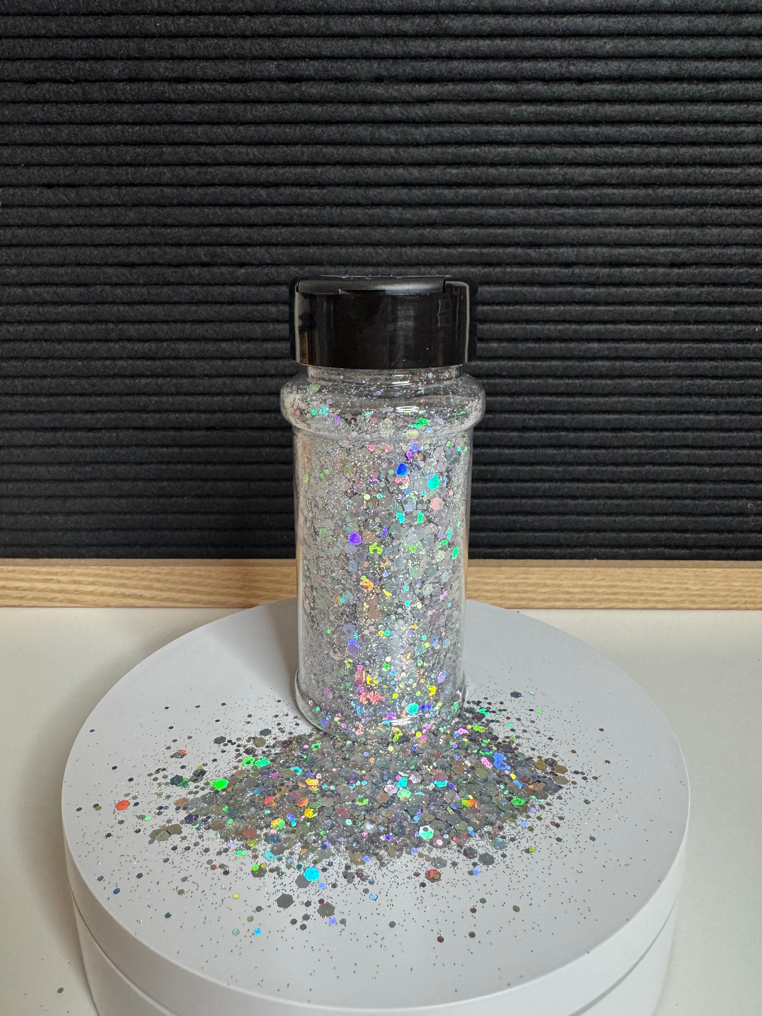 Starlight Silver 50g bottle chunky glitter