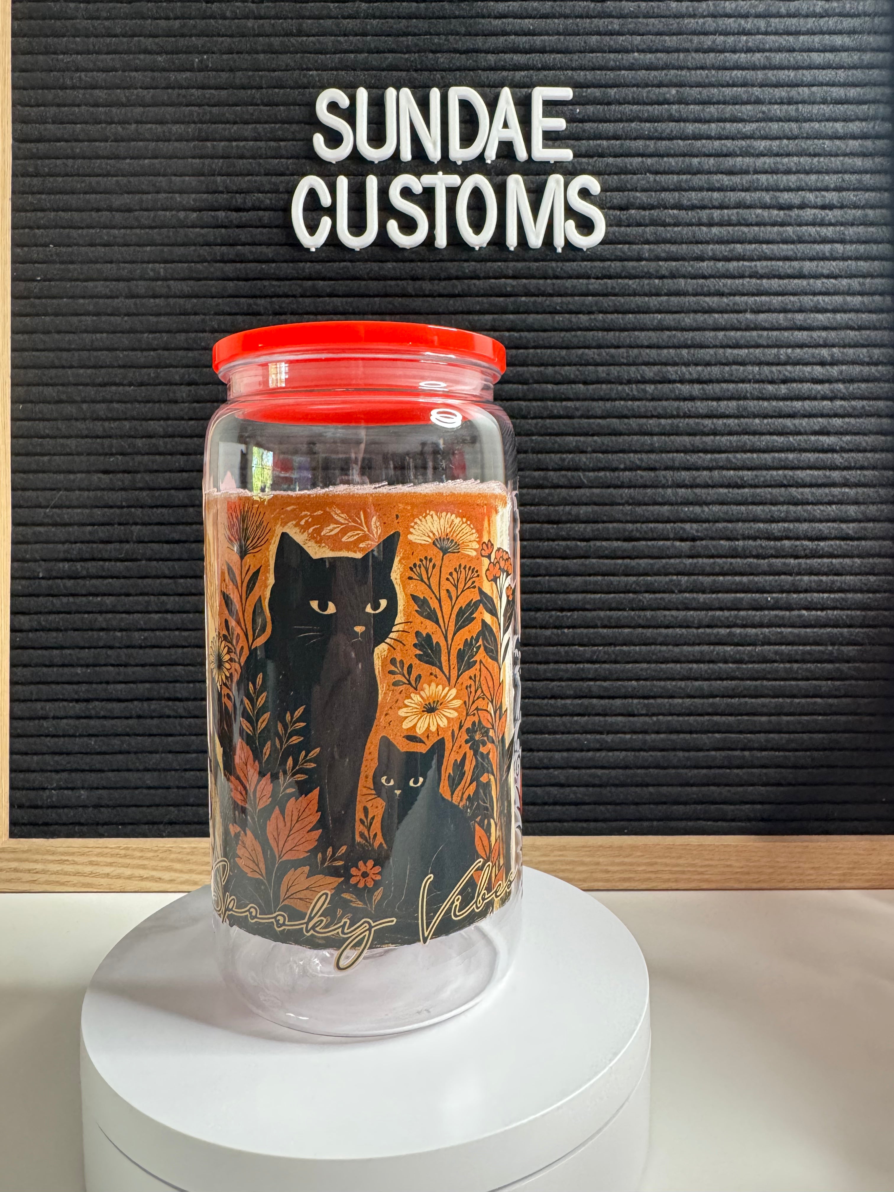 16oz Acrylic Tumbler Pre made Halloween #8