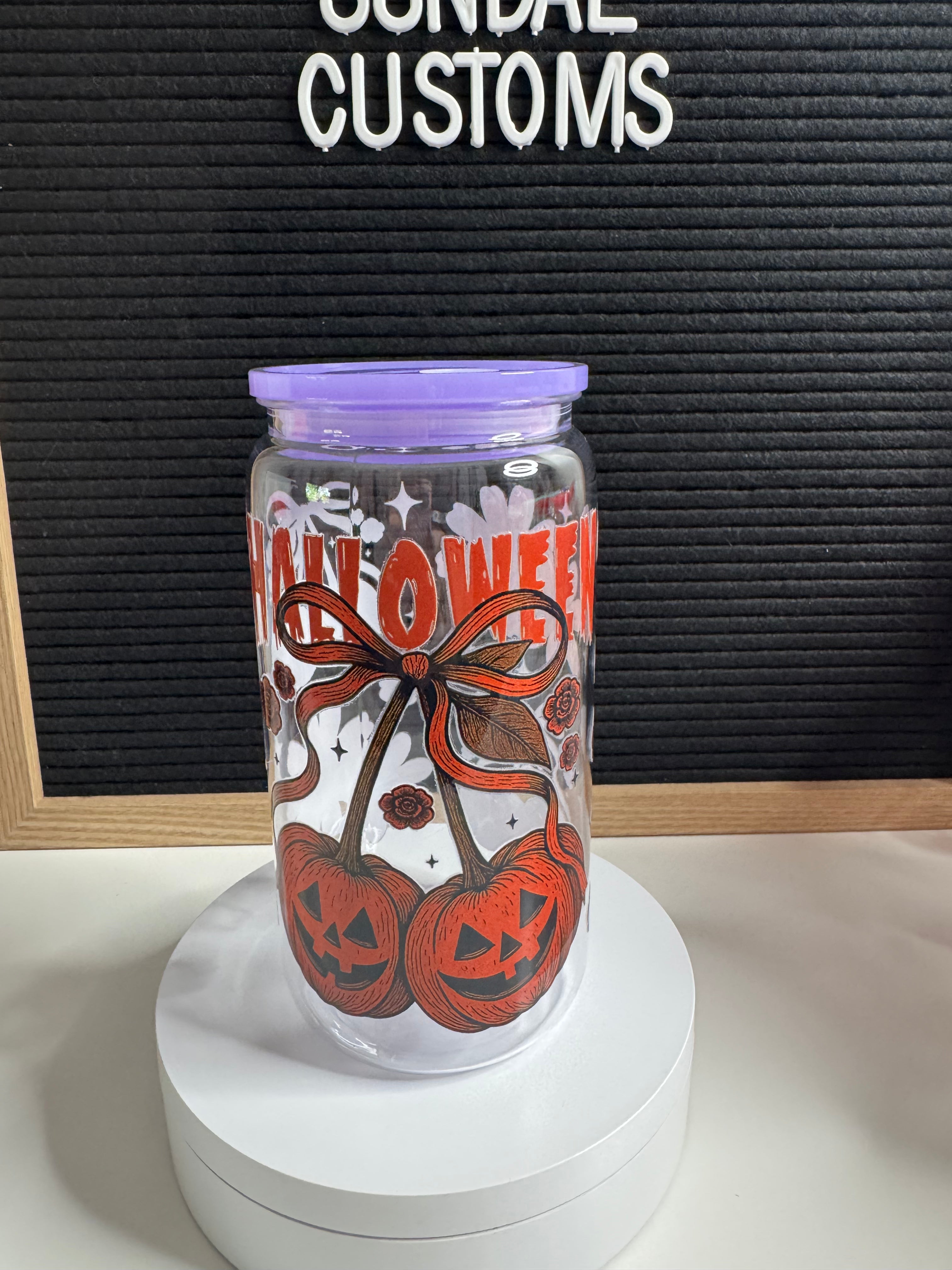 16oz Acrylic Tumbler Pre made Halloween #10