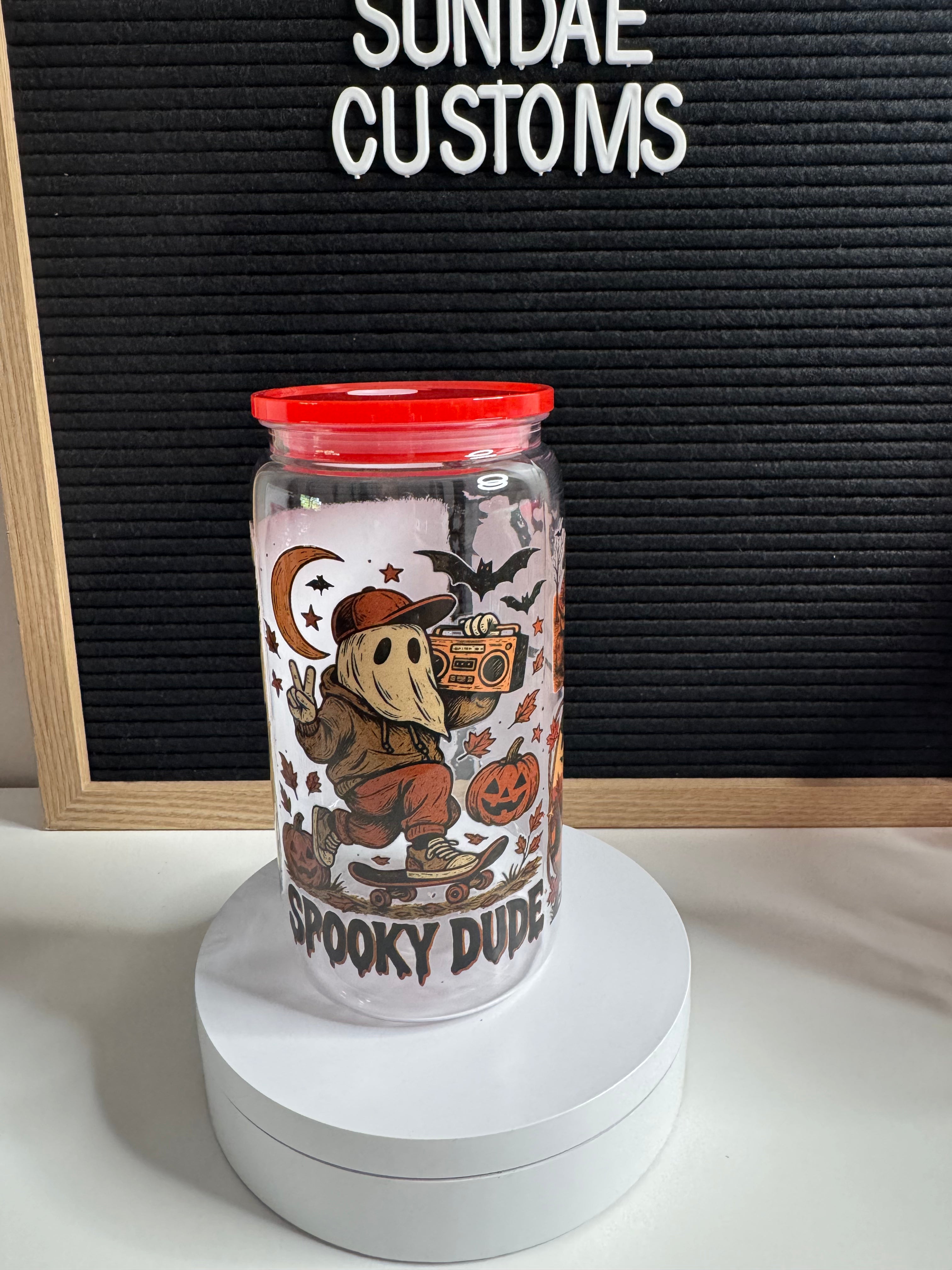 16oz Acrylic Tumbler Pre made Halloween #14