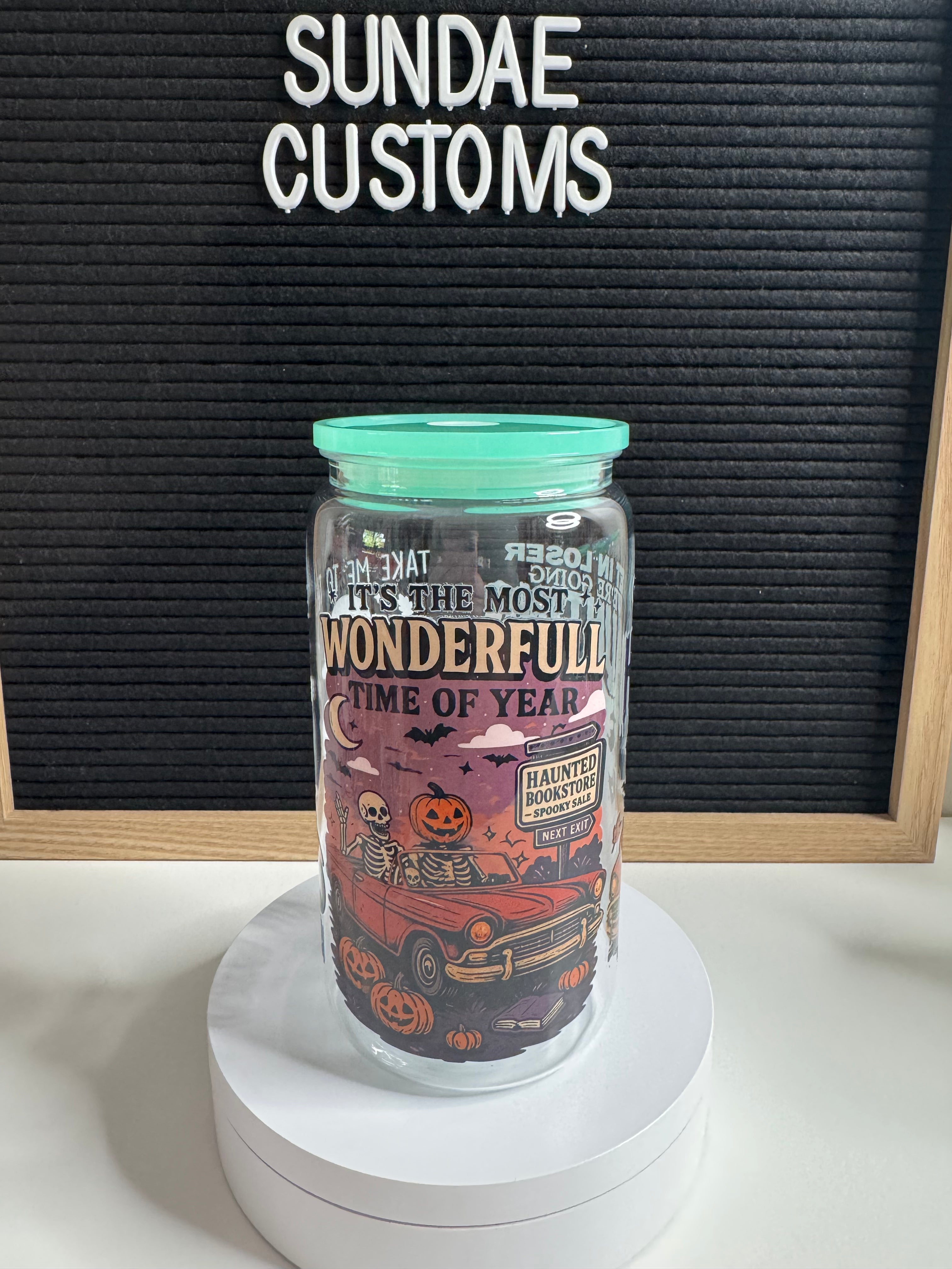 16oz Acrylic Tumbler Pre made Halloween #3