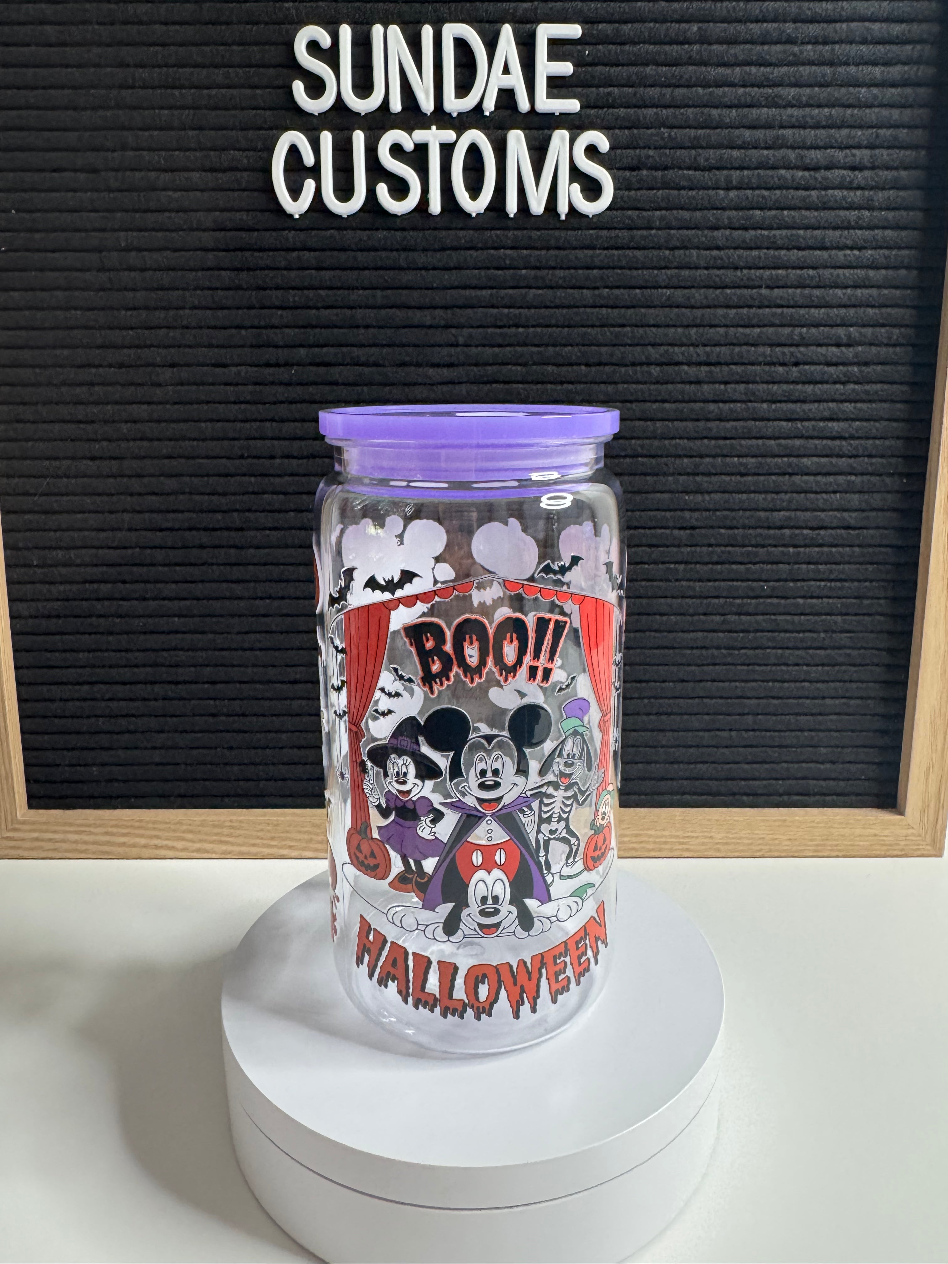 16oz Acrylic Tumbler Pre made Halloween #13
