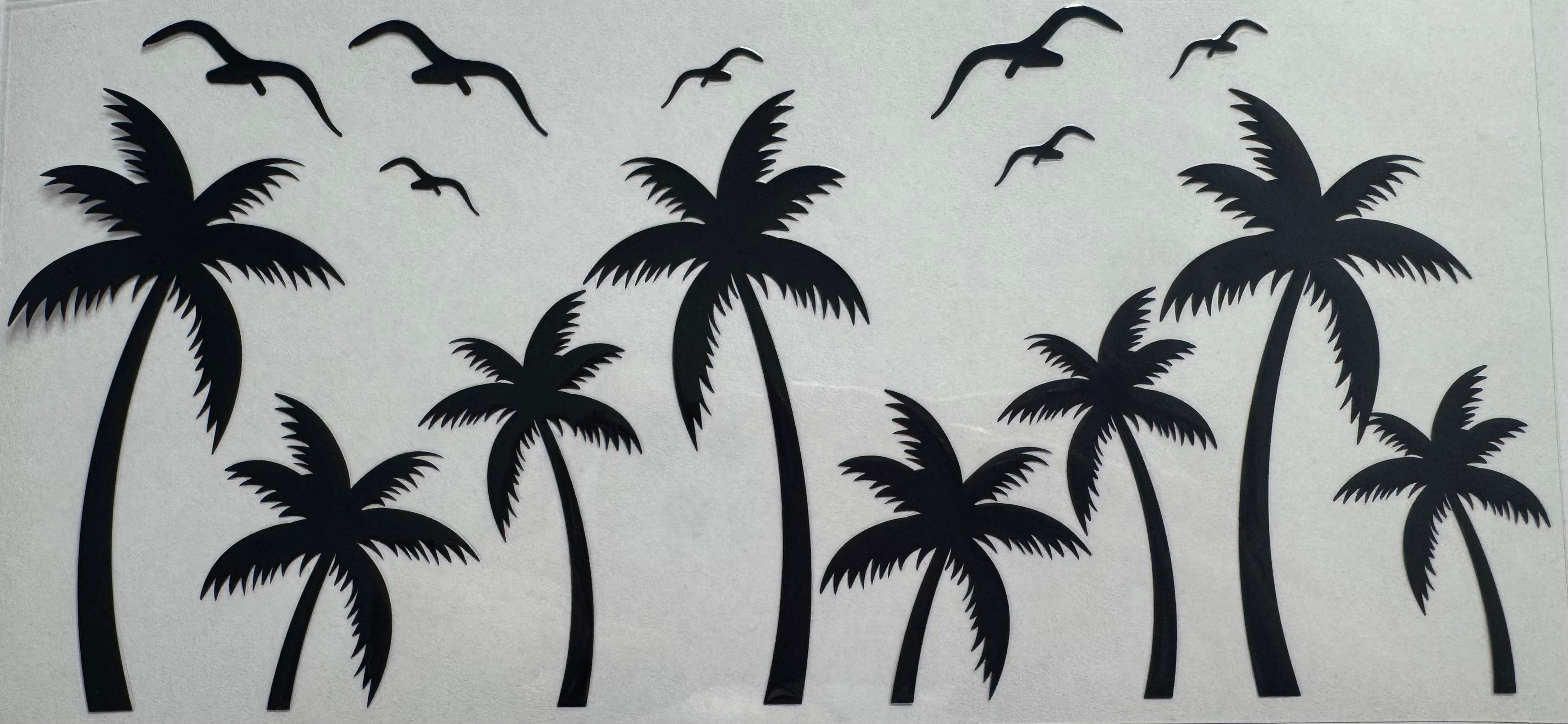 Palm Trees 16oz Uv DTF Wrap