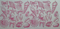 Pink beach Symbols 16oz Uv DTF Wrap