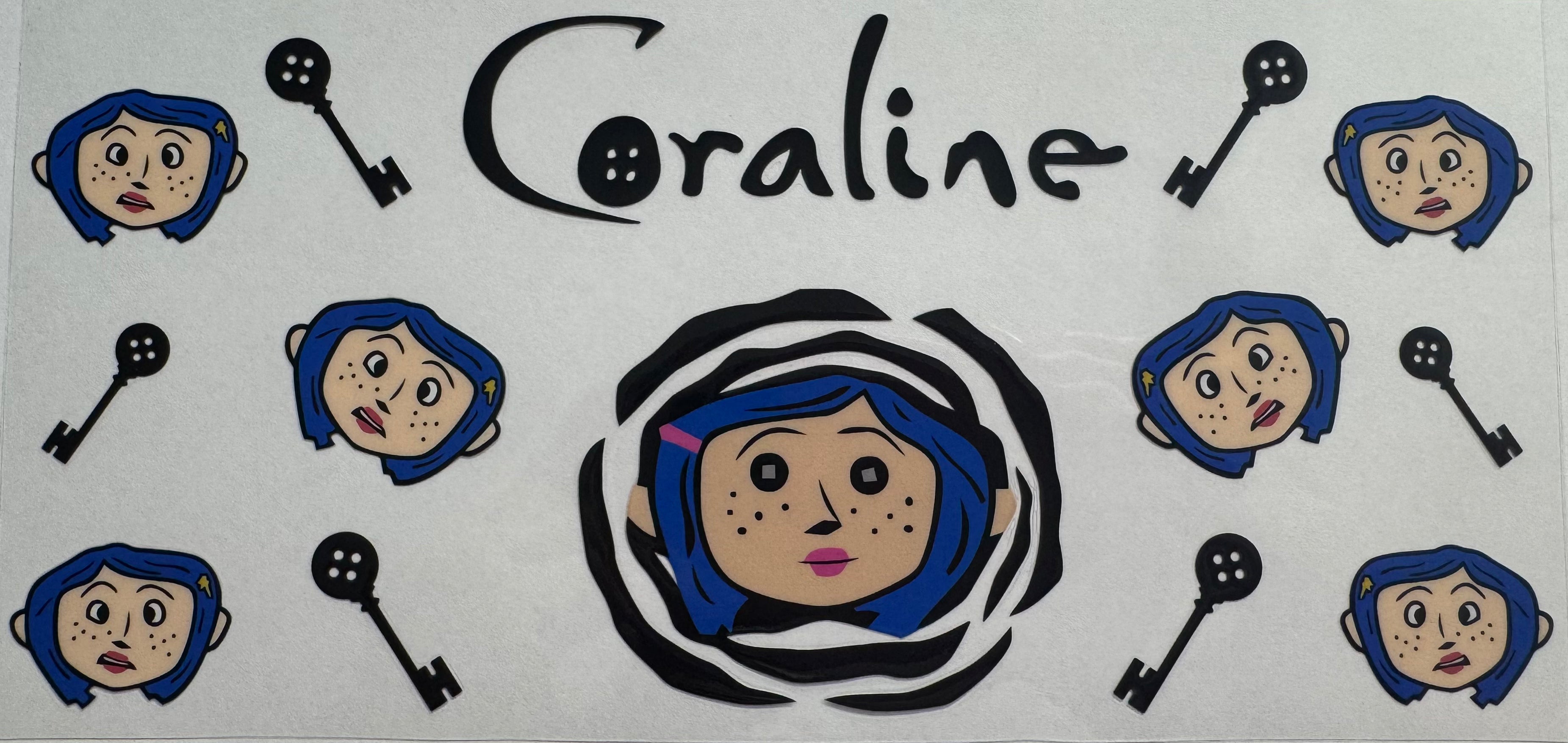 Coraline 16oz Uv DTF Wrap