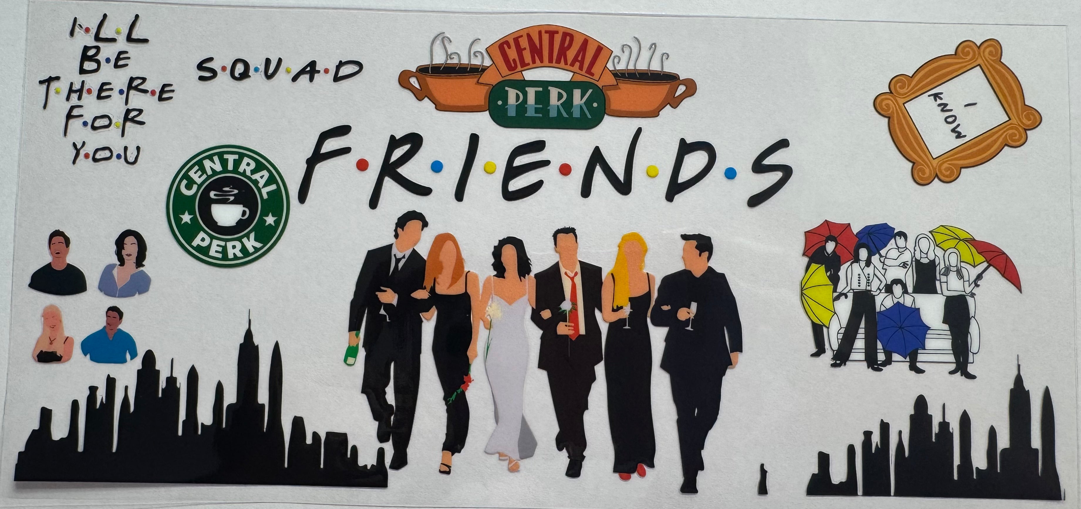 Friends 16oz Uv DTF Wrap