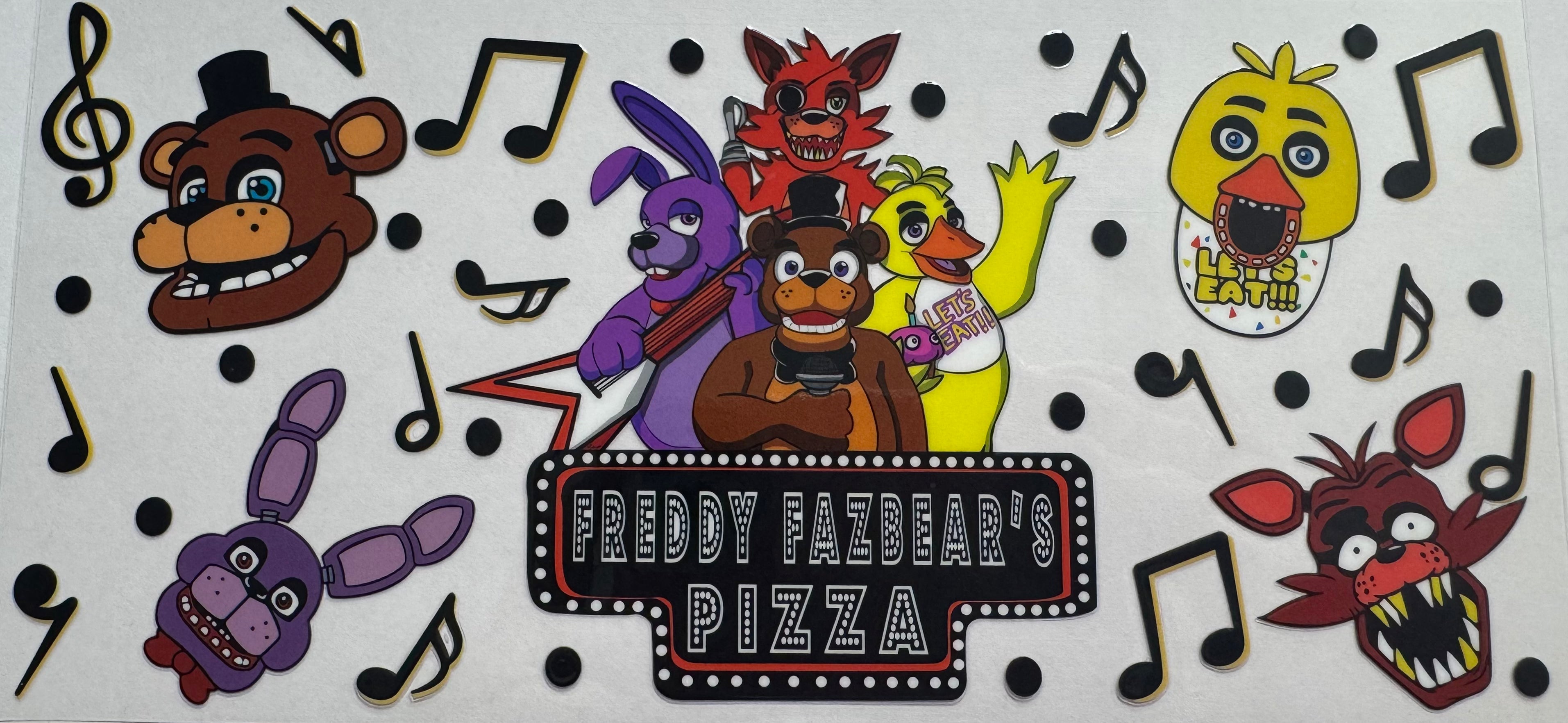 Five Nights of Freddie's 16oz Uv DTF Wrap