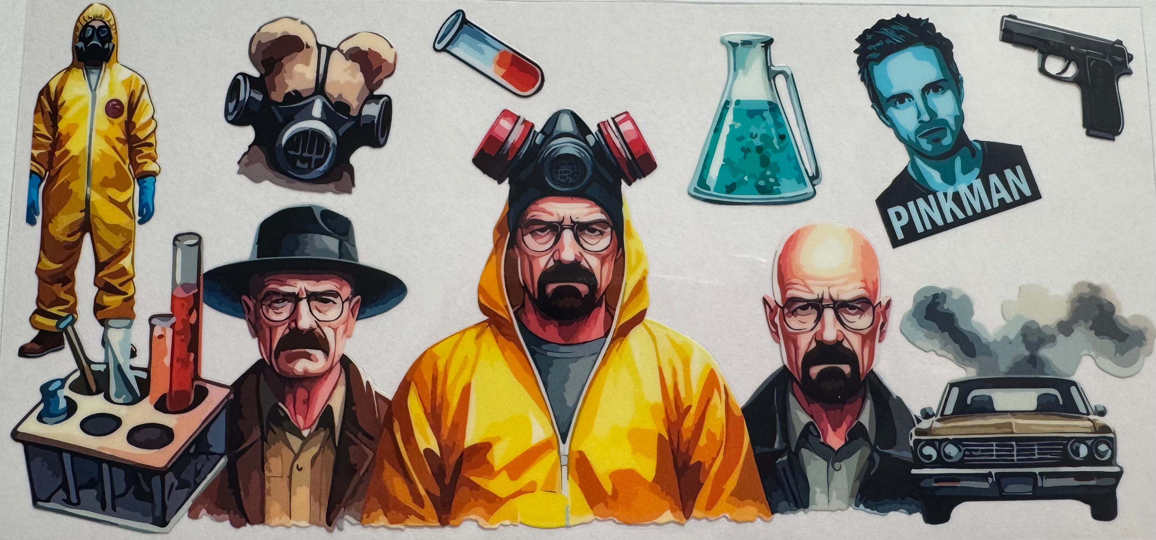Breaking Bad 16oz Uv DTF Wrap