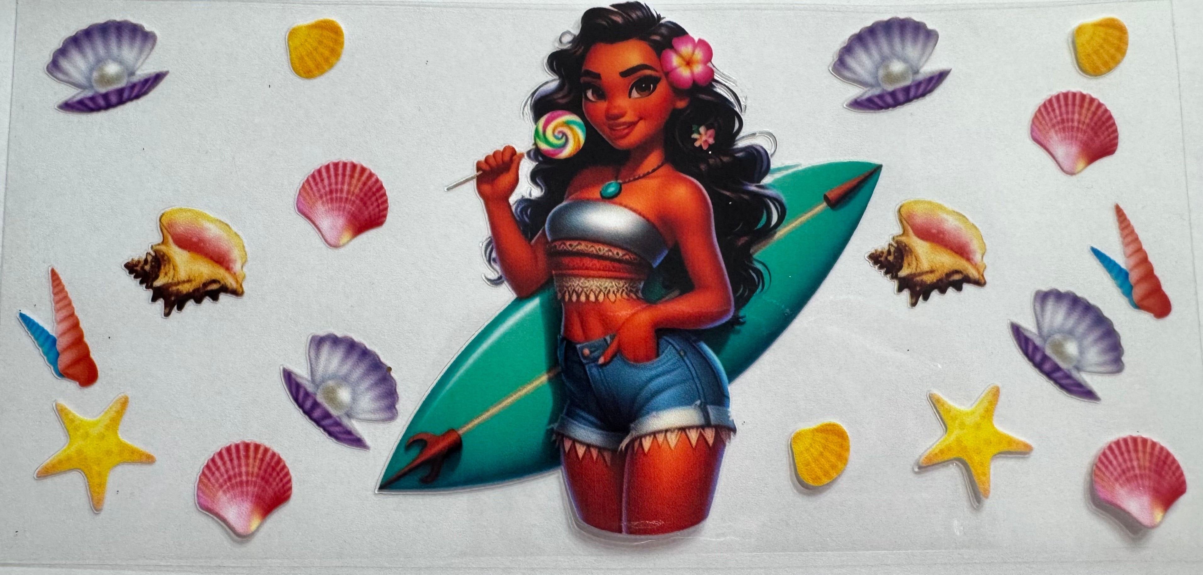 Moana 16oz Uv DTF Wrap #4