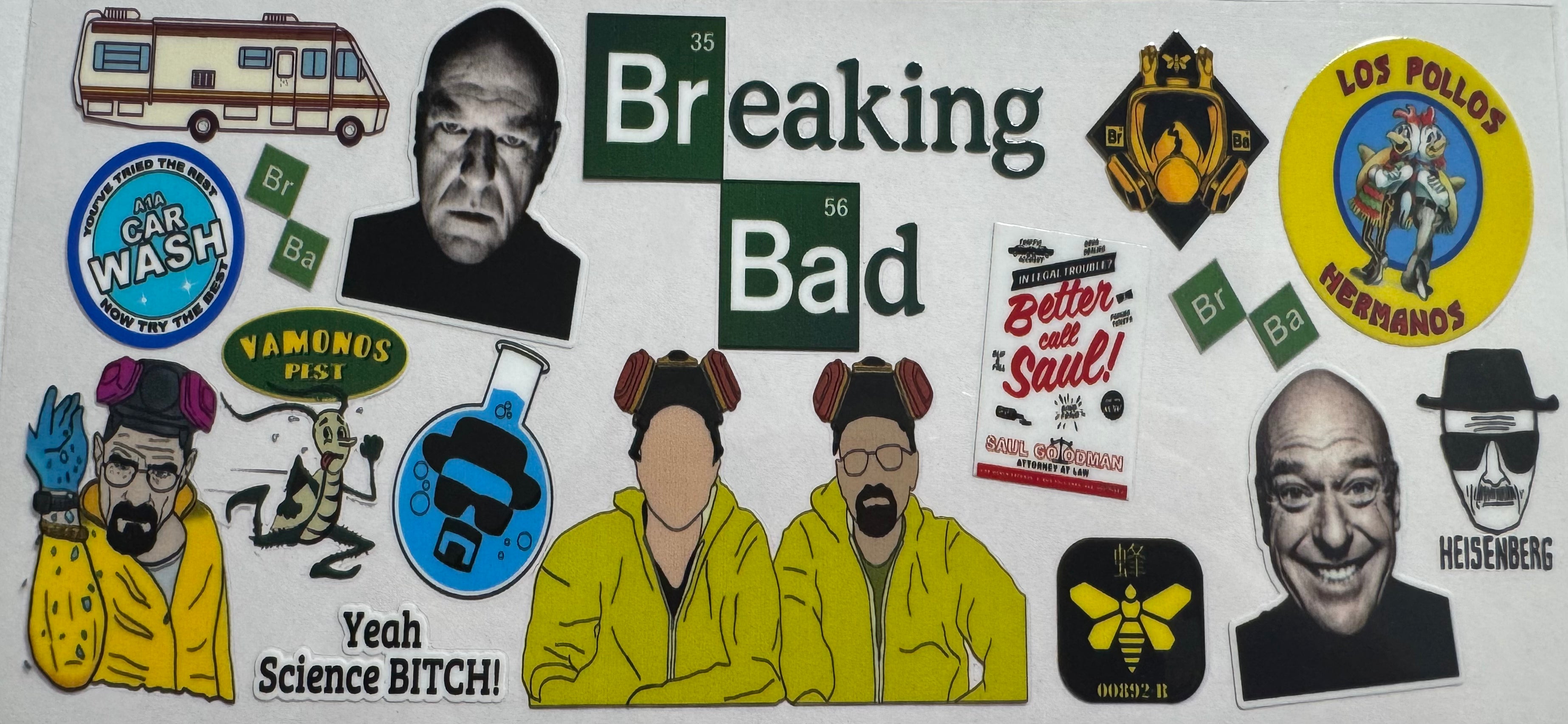 Breaking Bad 16oz Uv DTF Wrap
