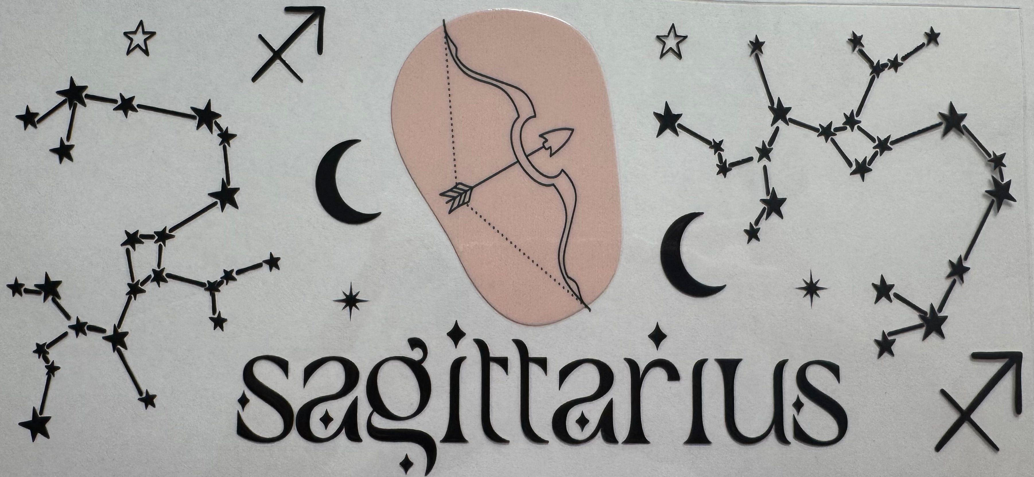 Sagittarius 16oz Uv DTF Wrap