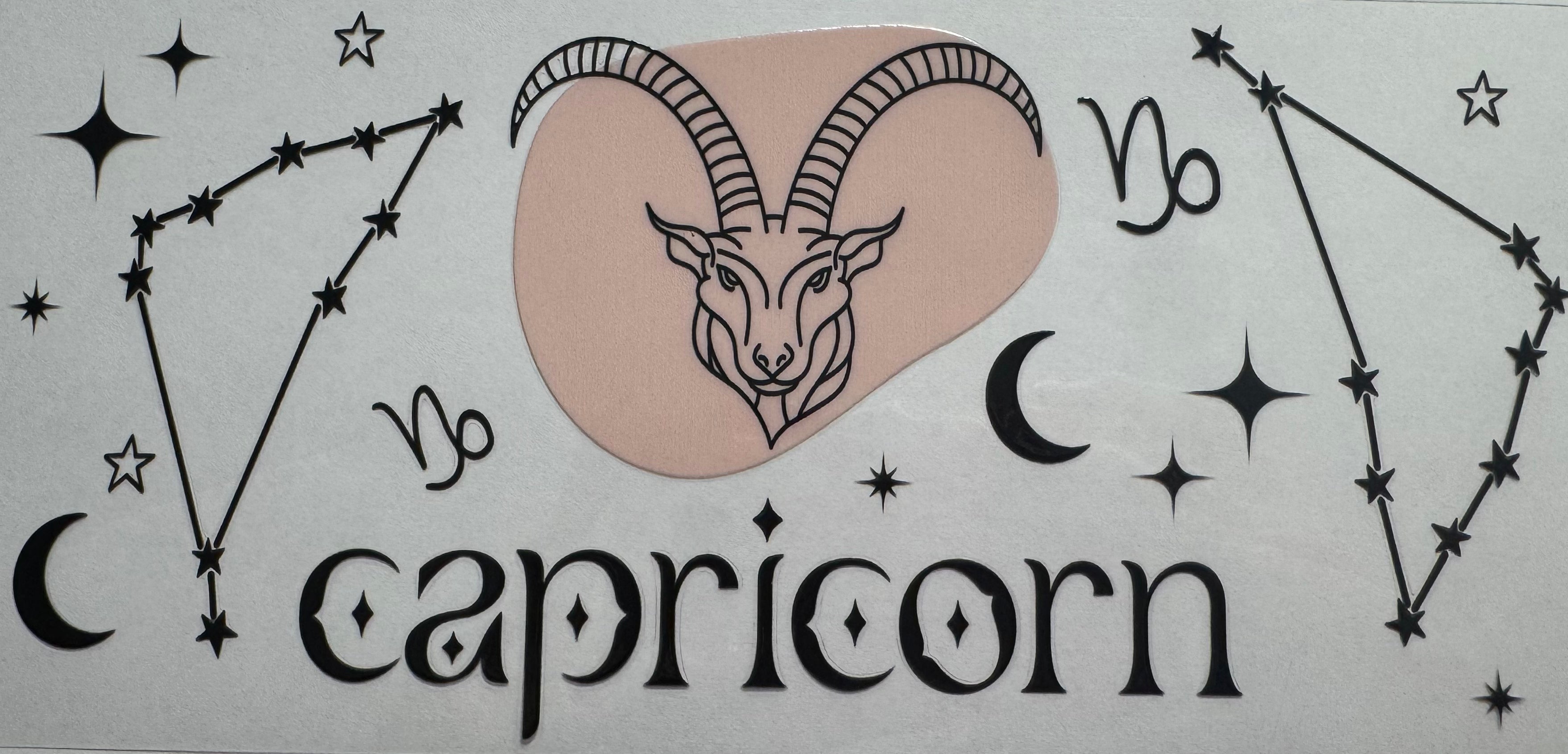 Capricorn 16oz Uv DTF Wrap