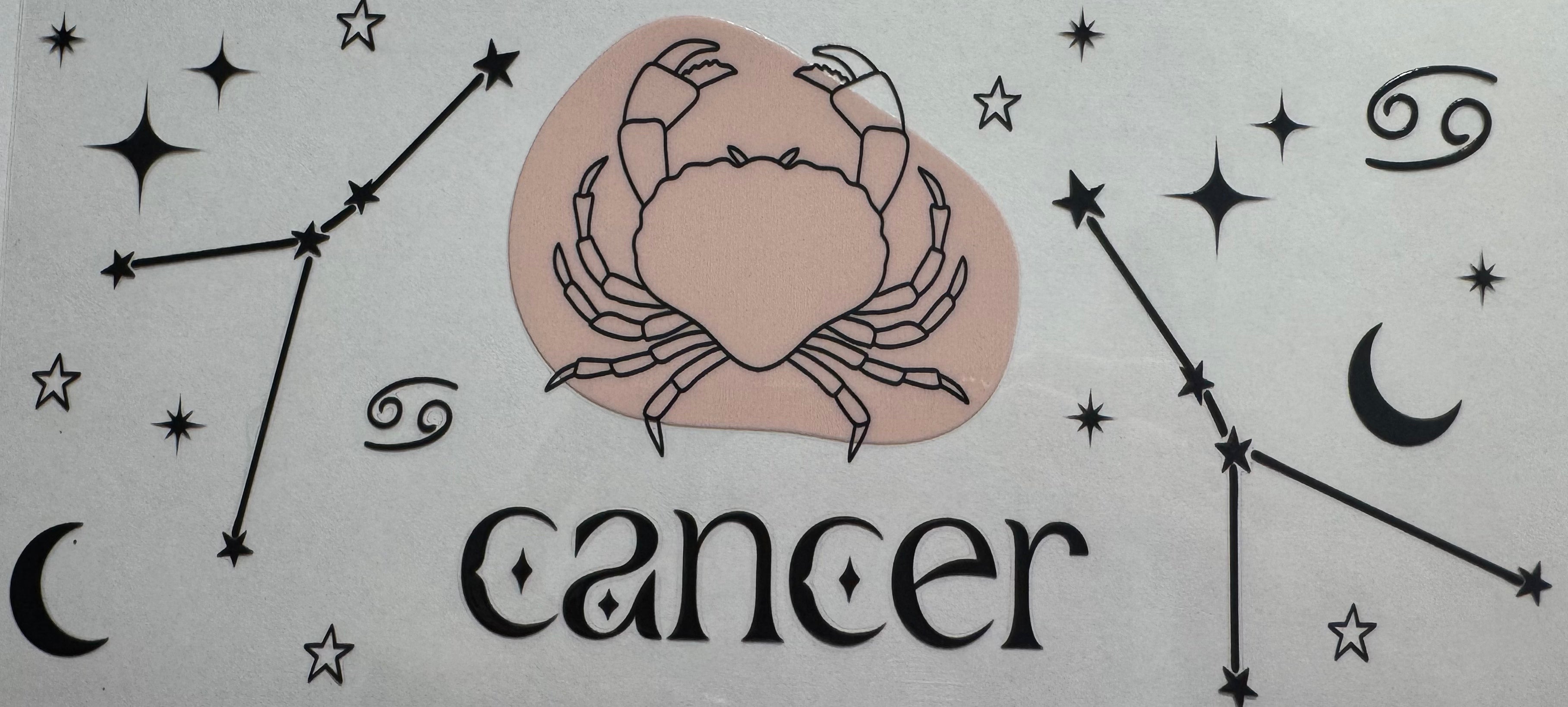 Cancer 16oz Uv DTF Wrap